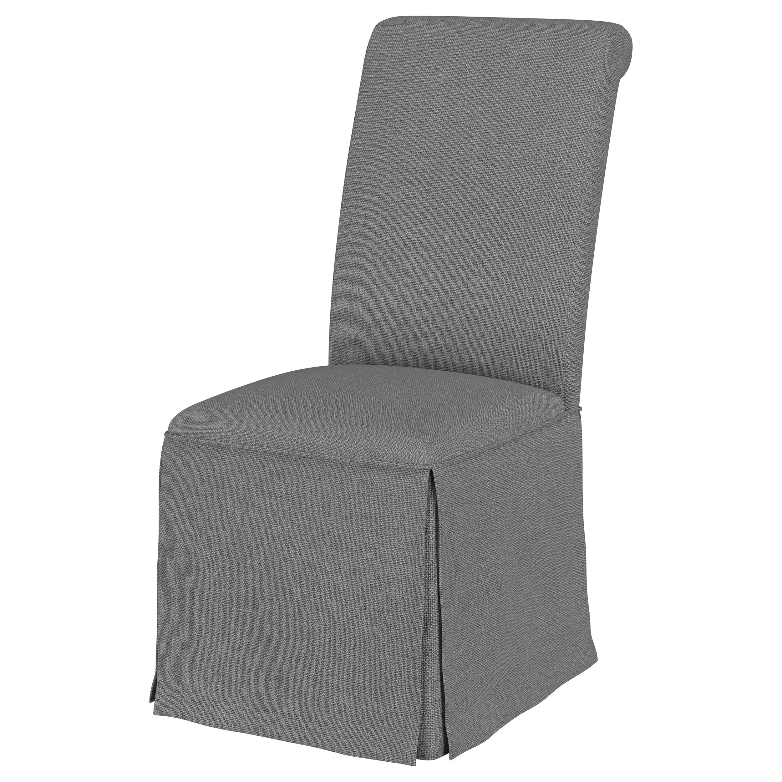 Shawna Upholstered Skirted Dining Chair Gray (Set of 2)