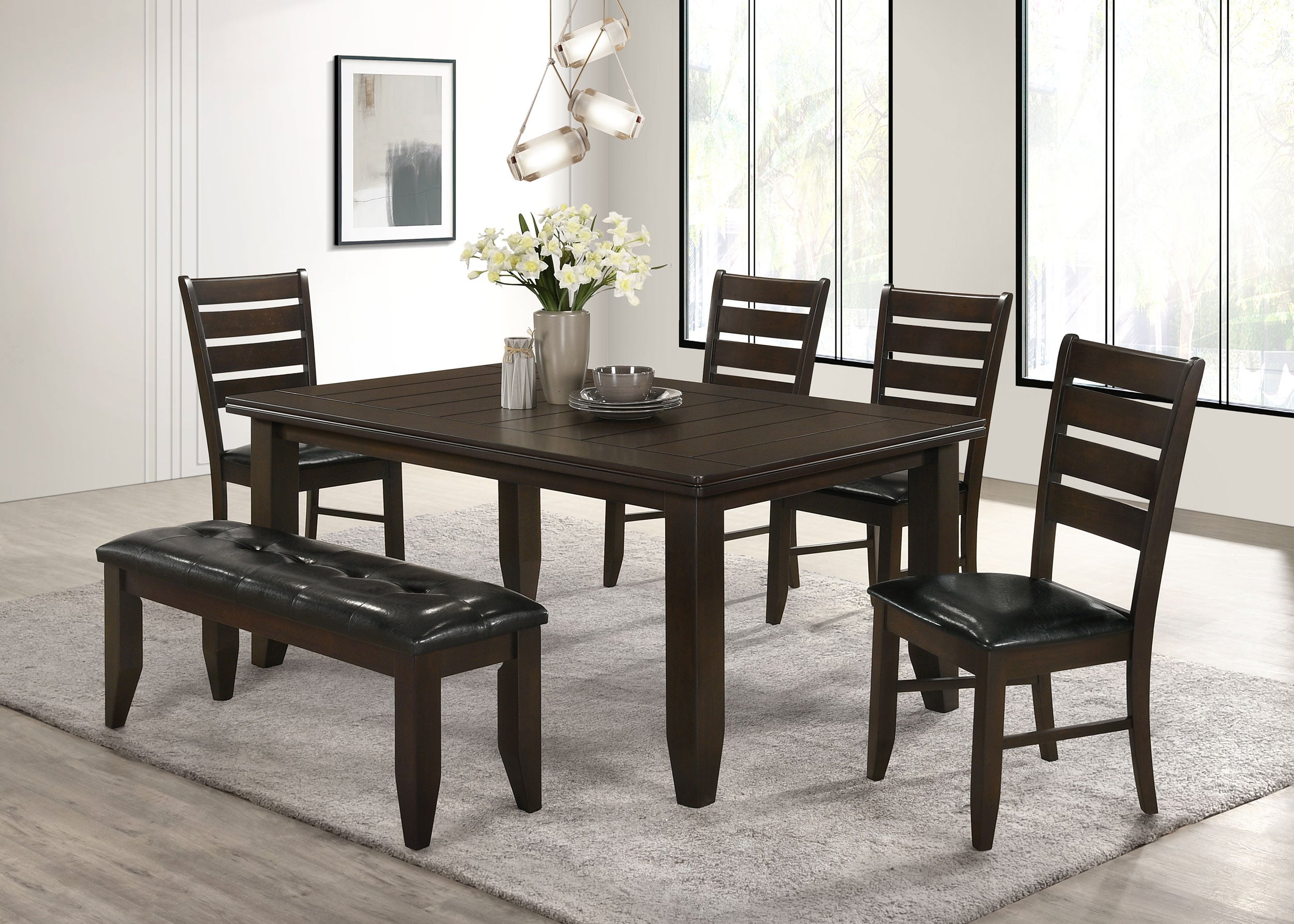 Dalila Rectangular Dining Table Cappuccino