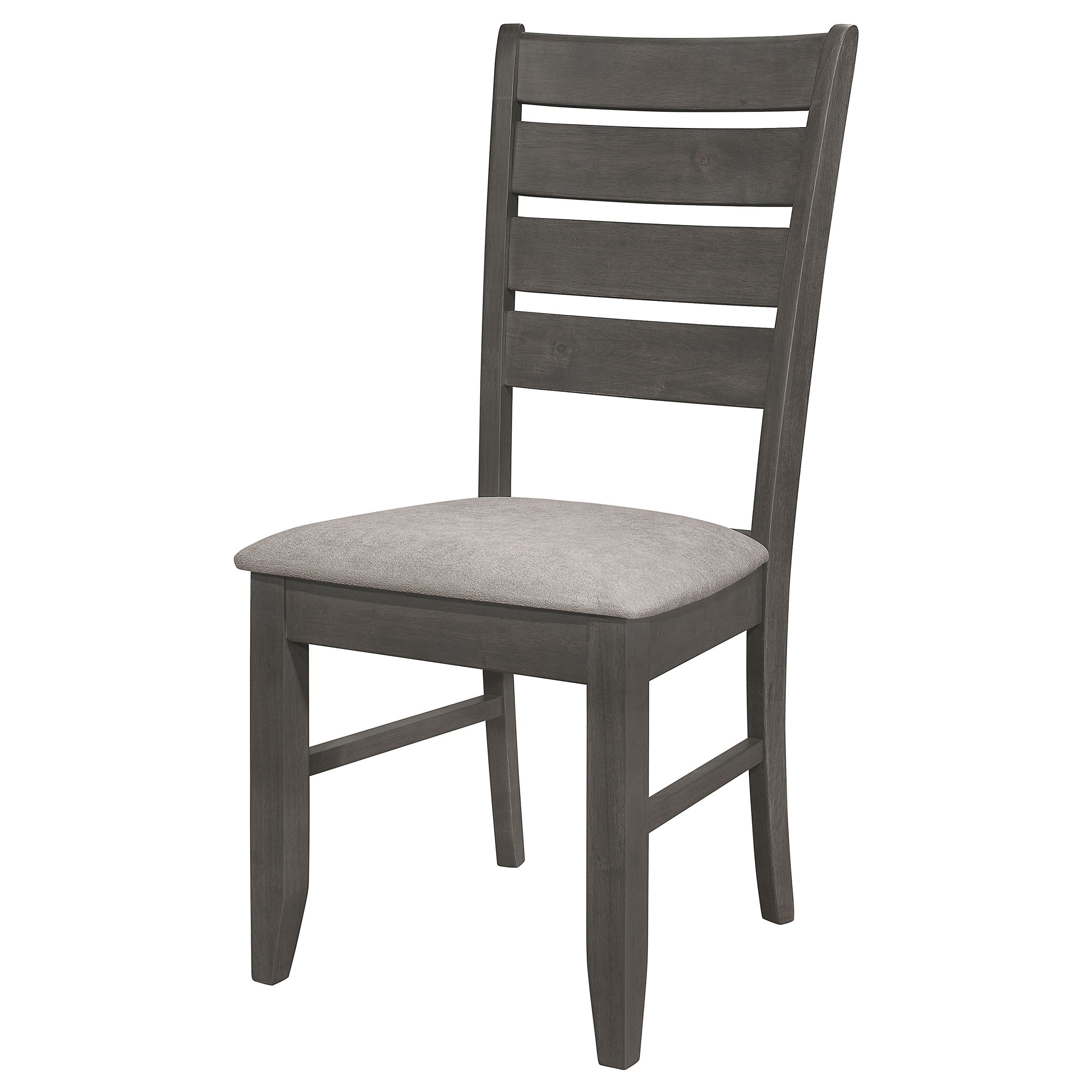 Dalila Ladder Back Side Chair (Set of 2) Grey and Dark Grey