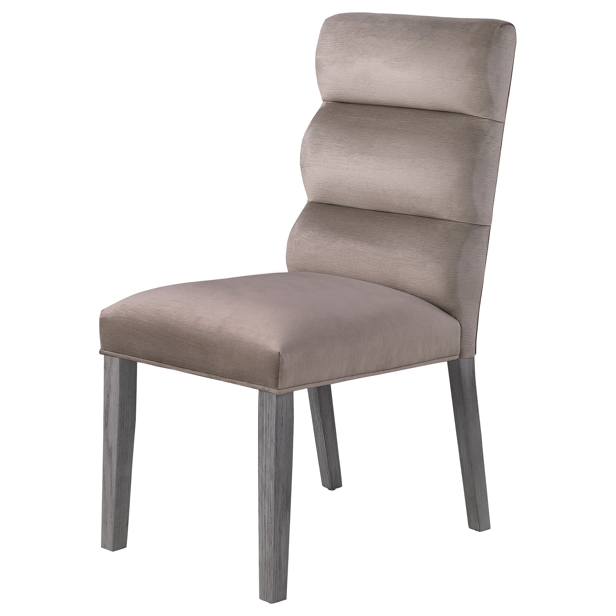 Carla Upholstered Dining Side Chair Stone (Set of 2)