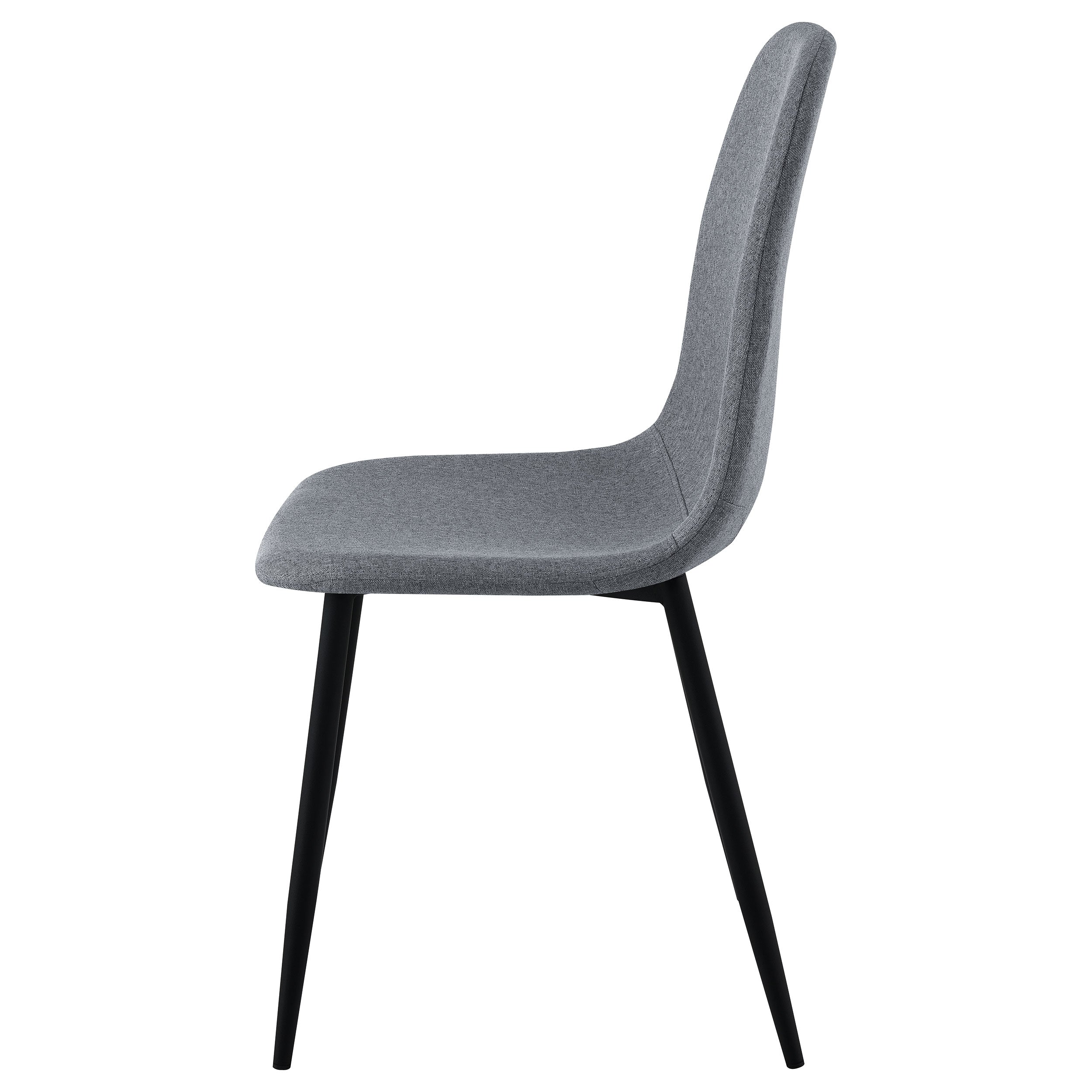 Dennison Upholstered Dining Side Chair Grey (Set of 4)