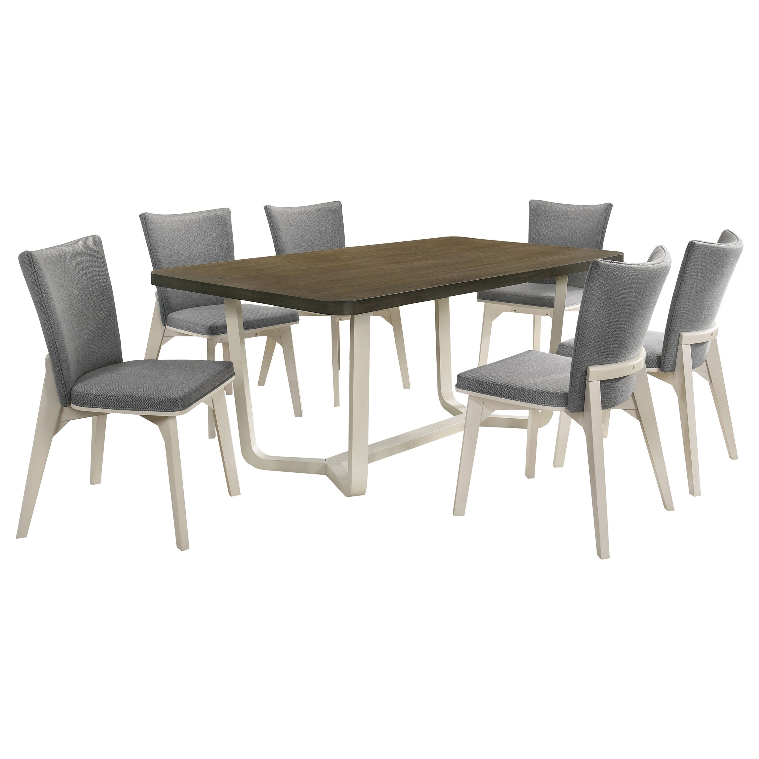 Biloxi 5-piece 71-inch Rectangular Dining Set Greyish Brown