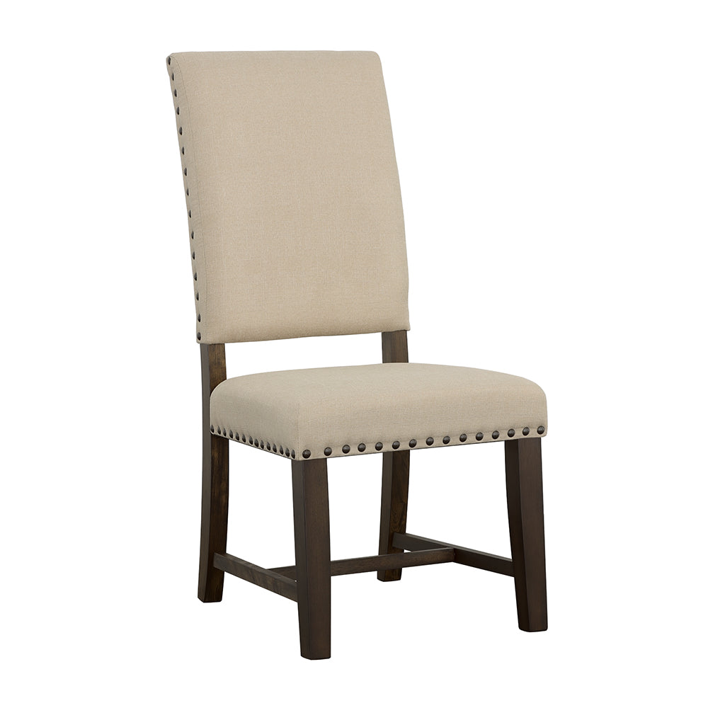 Twain Upholstered Side Chairs Warm Grey (Set of 2)