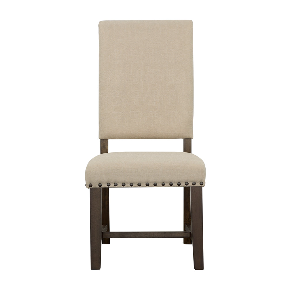 Twain Upholstered Side Chairs Warm Grey (Set of 2)