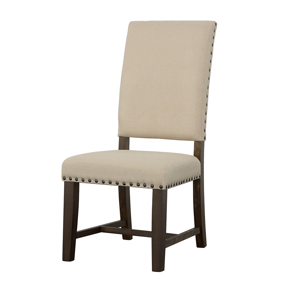 Twain Upholstered Side Chairs Warm Grey (Set of 2)