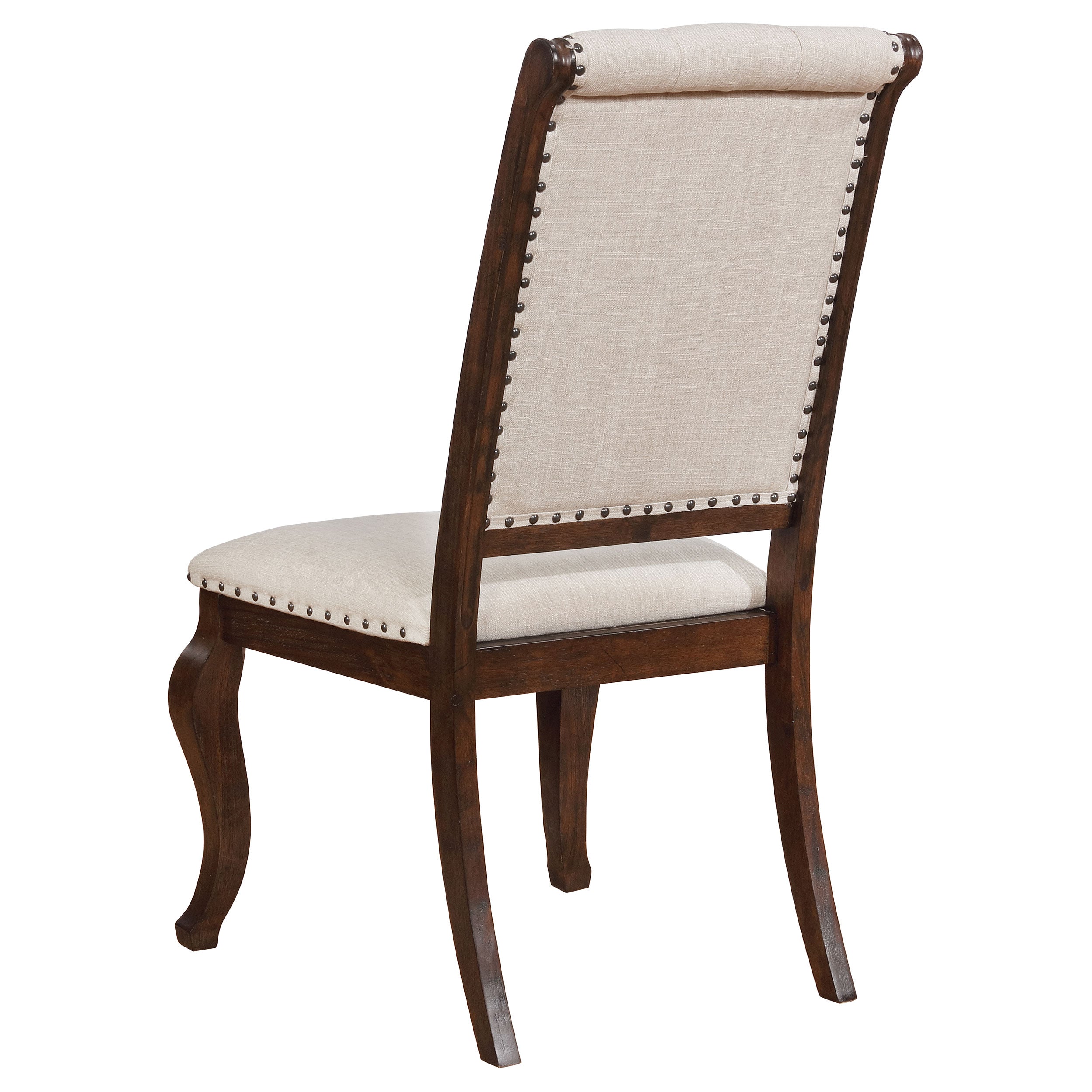 Brockway Tufted Dining Chairs Cream and Antique Java (Set of 2)