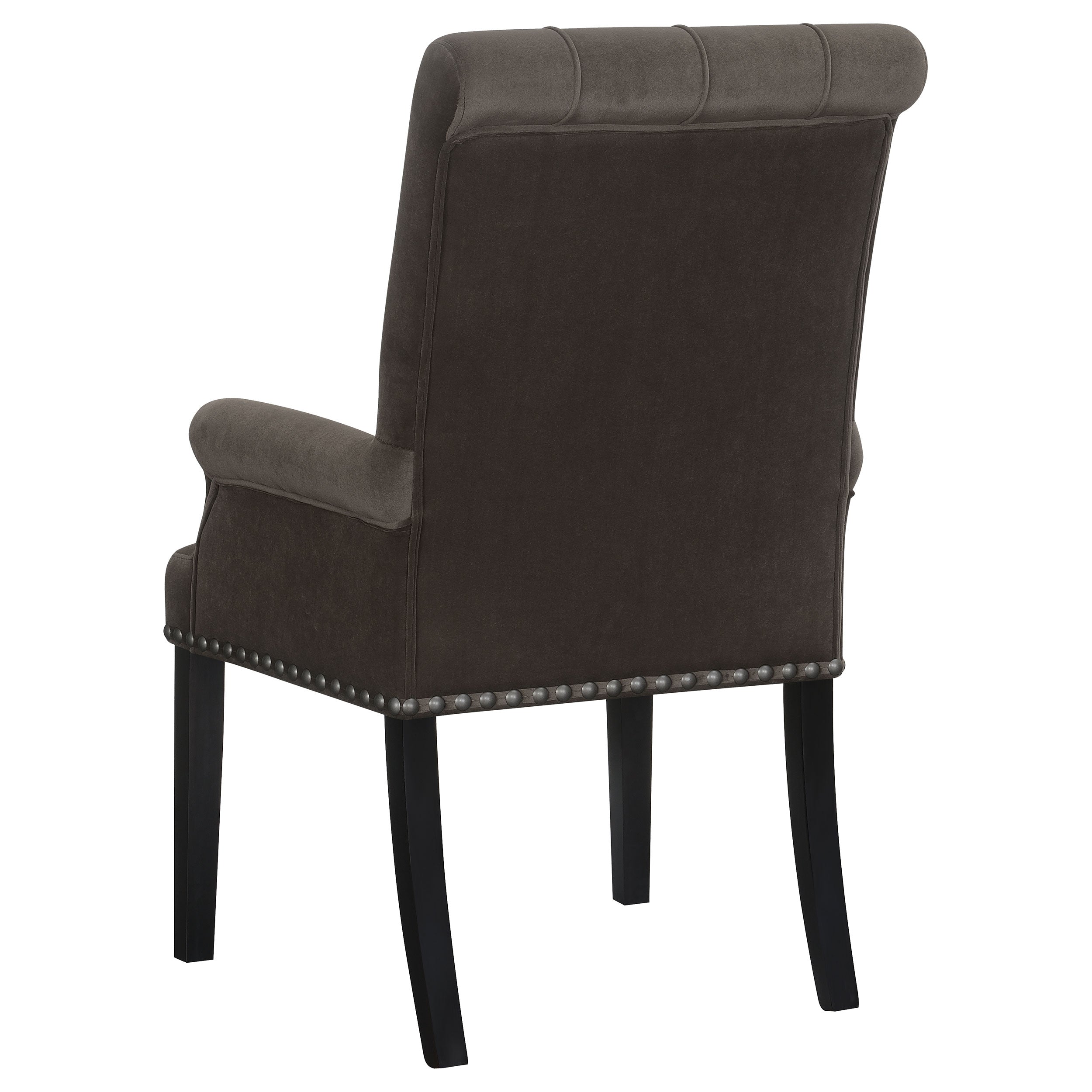 Alana Upholstered Tufted Arm Chair with Nailhead Trim