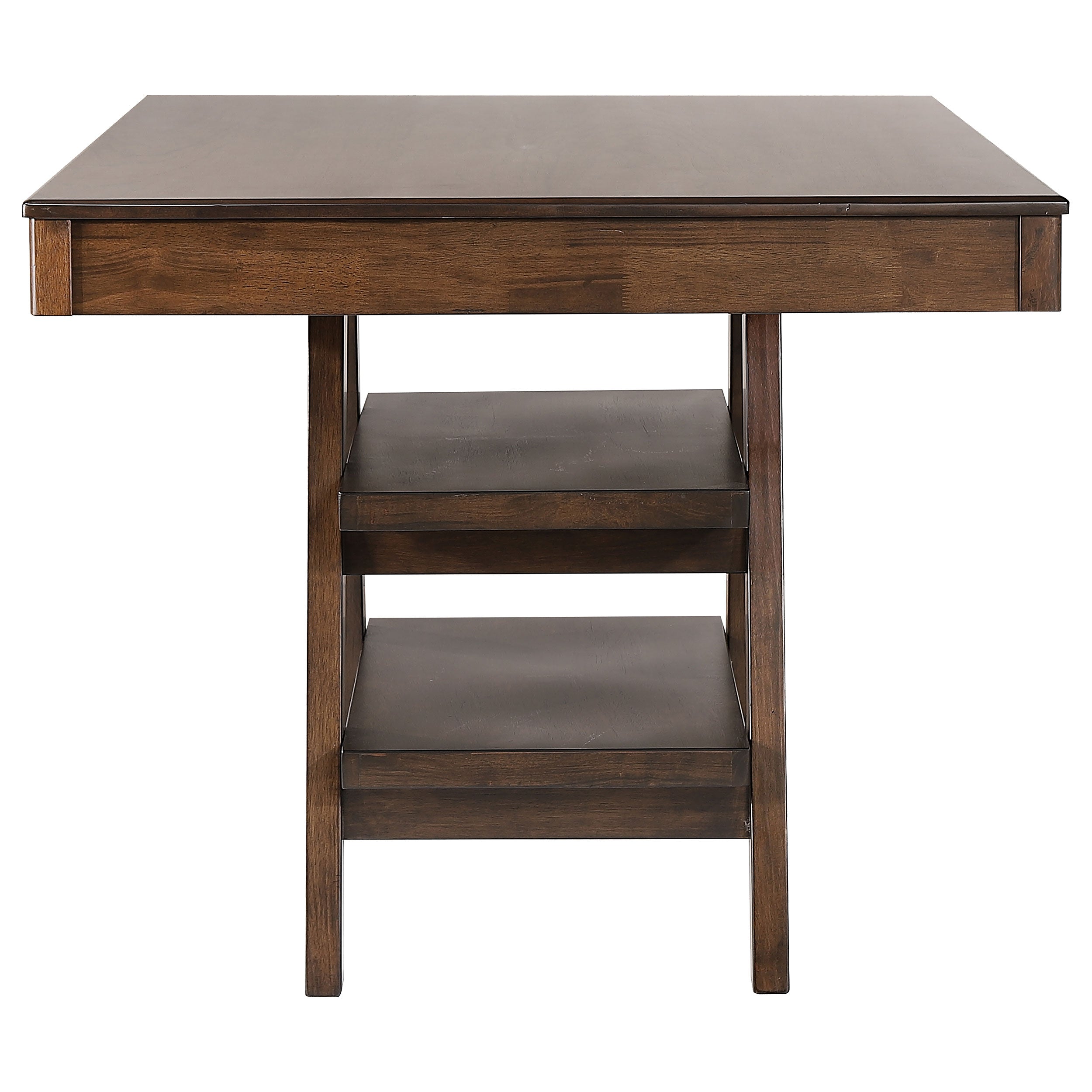 Dewey  Rectangular Dining Set Brown and Walnut