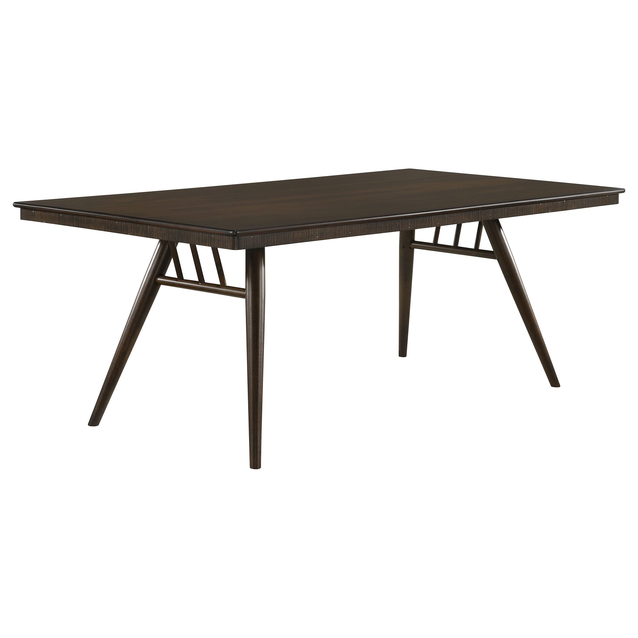 Wes Rectangular Dining Table Dark Walnut