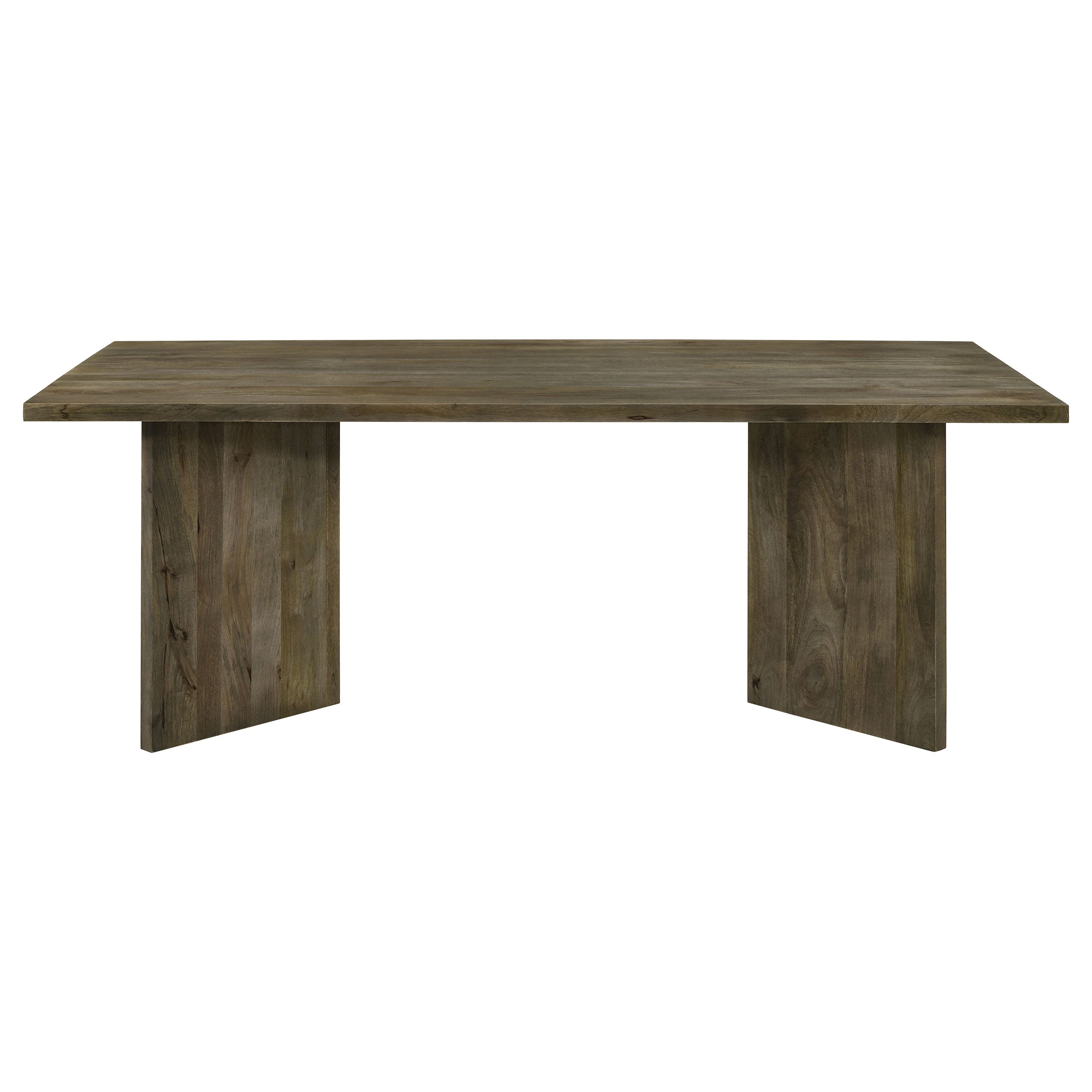 Tyler Rectangular Double V-Leg Dining Table Mango Brown