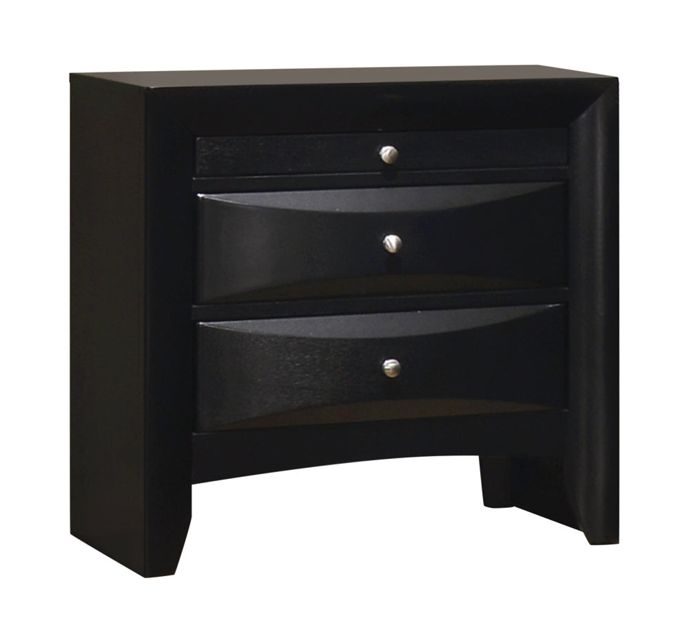 Briana Storage Bedroom Set with Bookcase Headboard Black