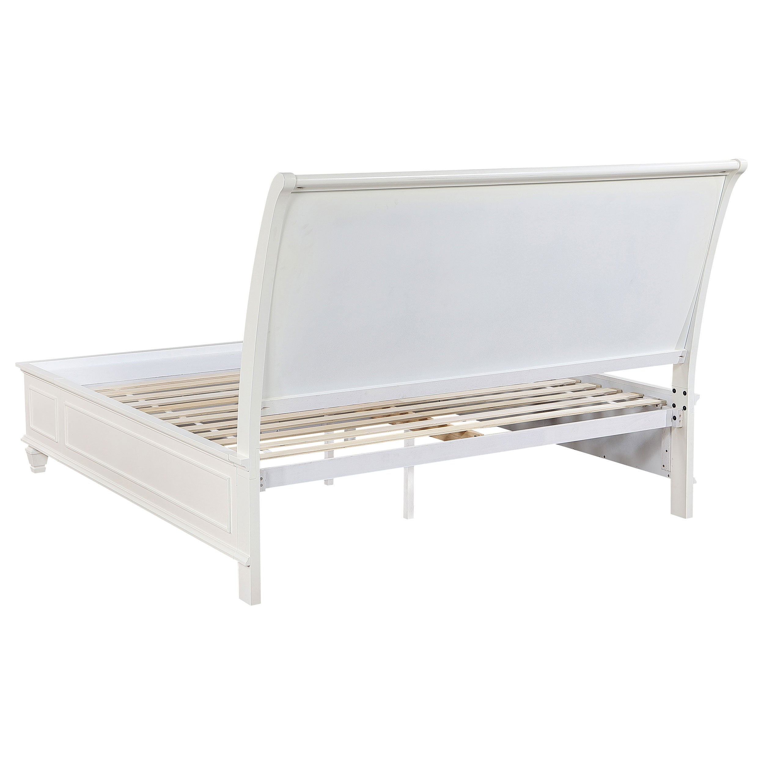 Sandy Beach 4-piece Queen Bedroom Set Cream White