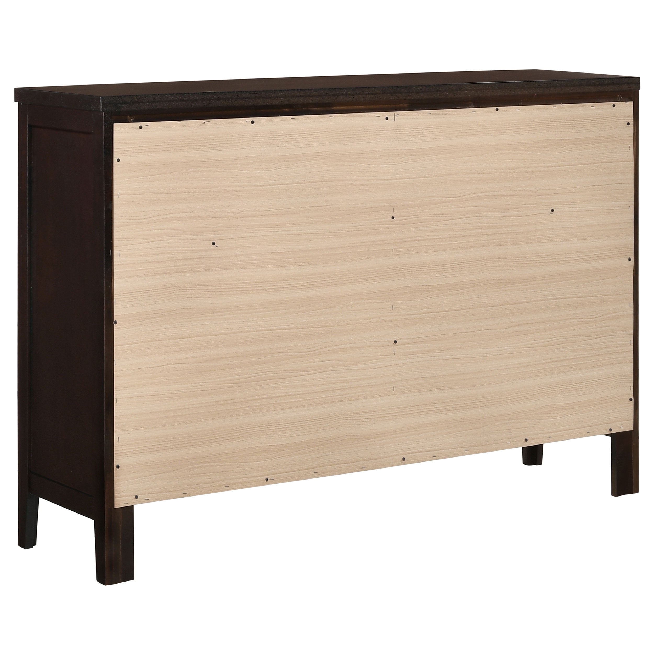 Carlton Bedroom Set with Upholstered Headboard Cappuccino