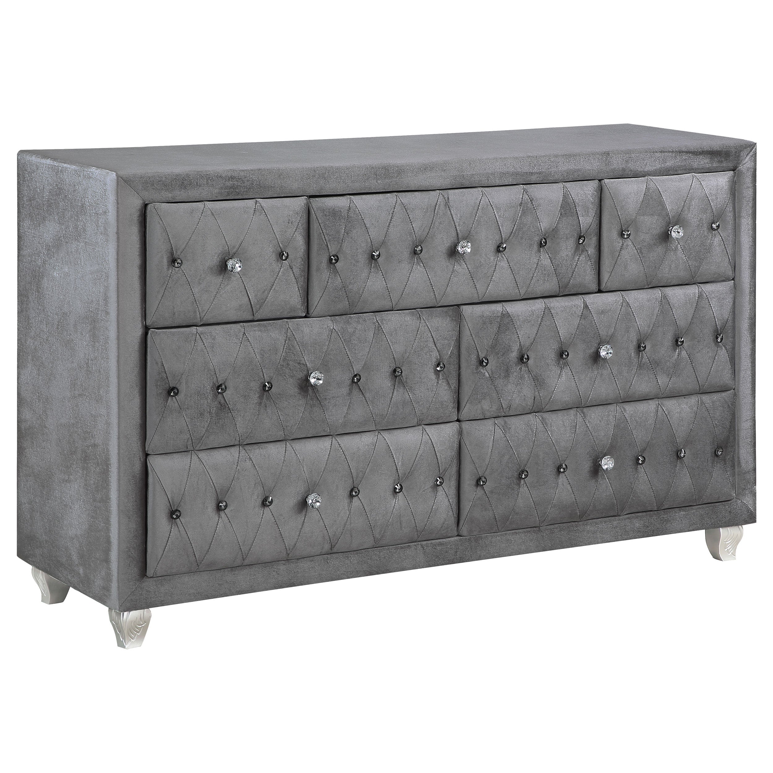 Deanna 7-drawer Rectangular Dresser Grey