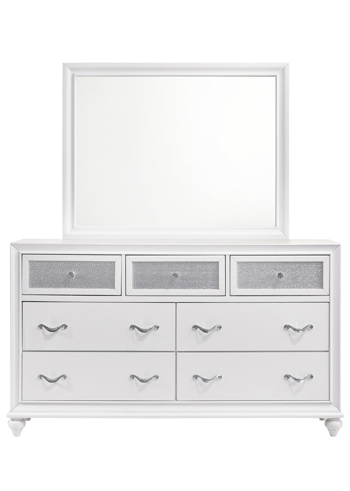 Barzini   Panel Bedroom Set White