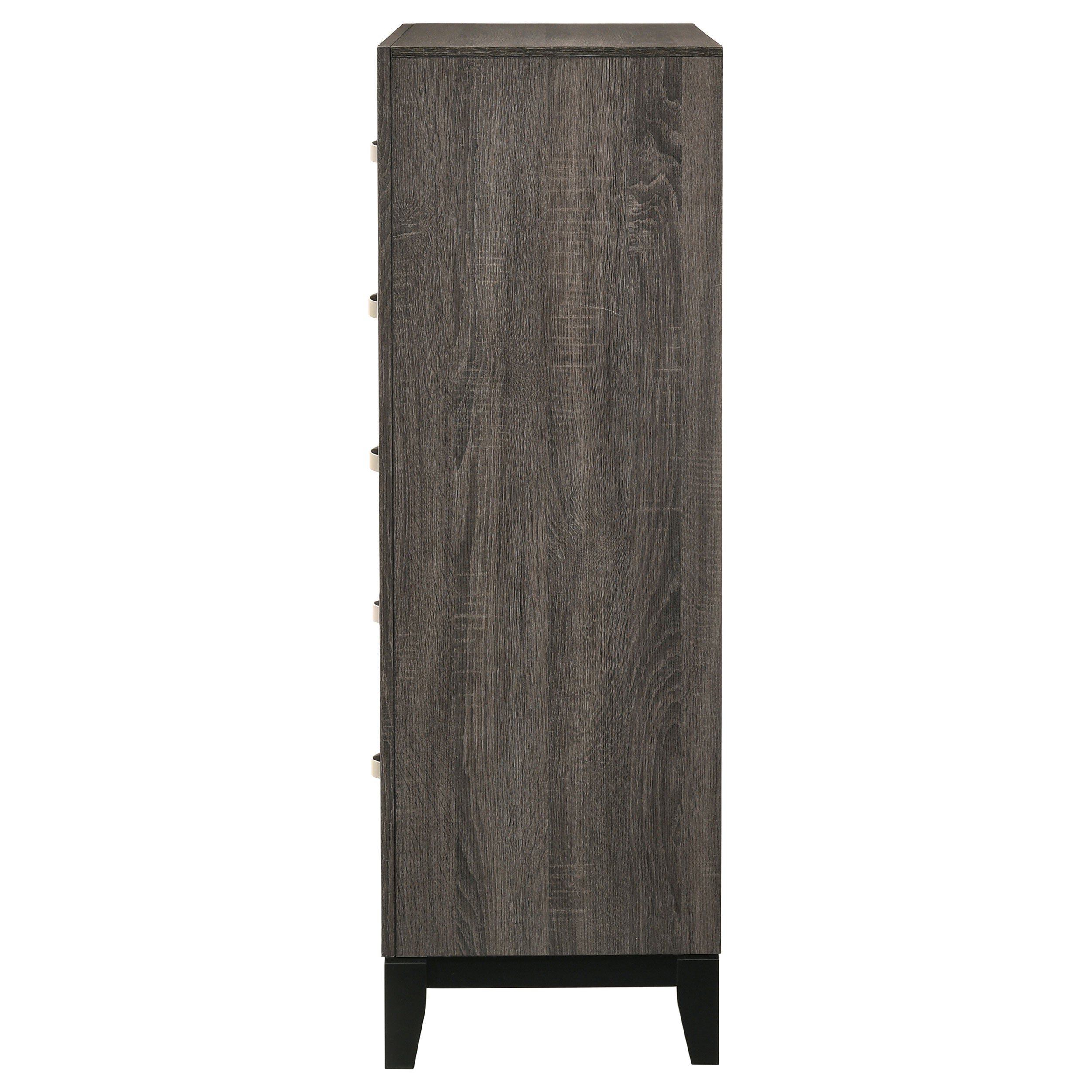 Watson 5-drawer Chest Grey Oak and Black