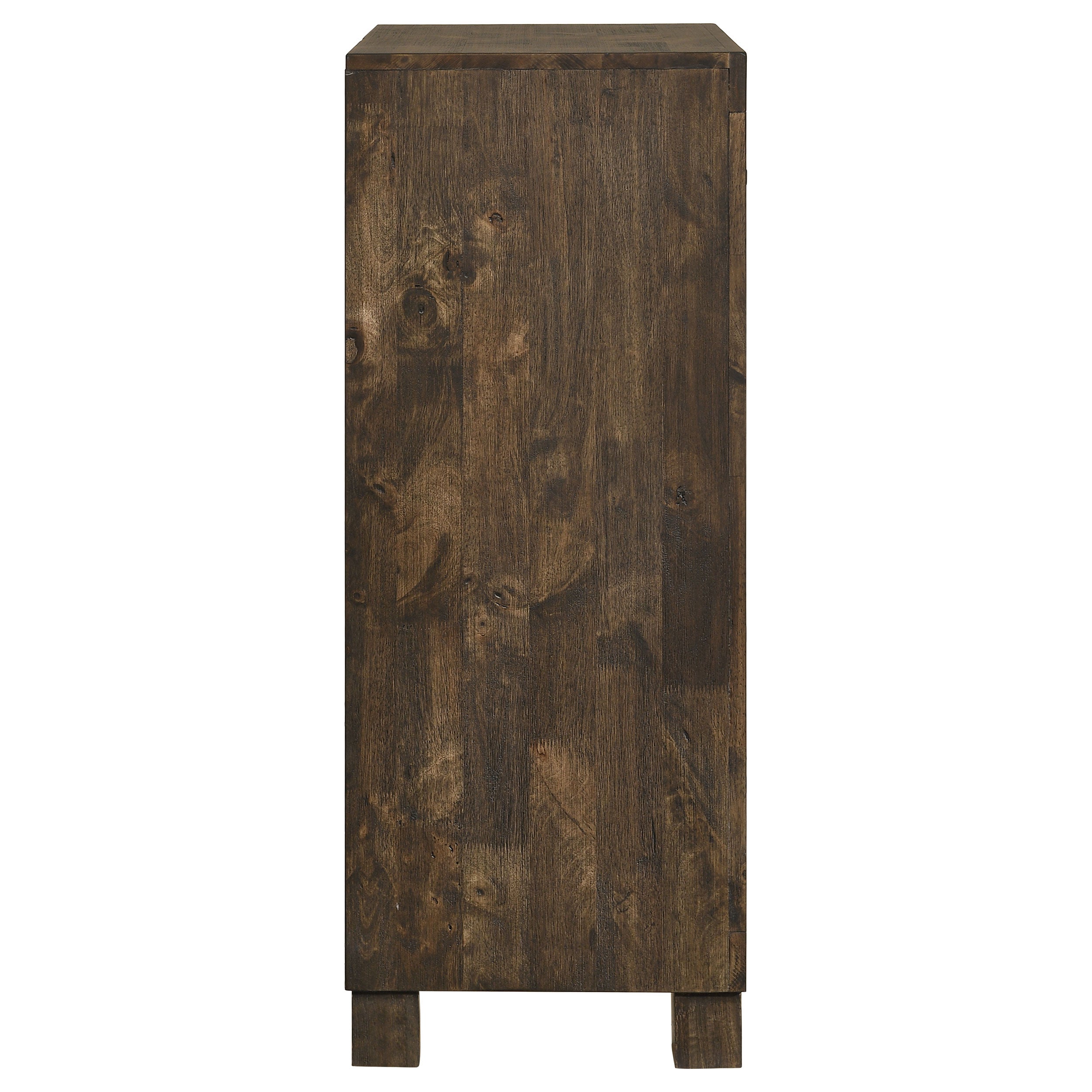 Woodmont 5-drawer Chest Rustic Golden Brown