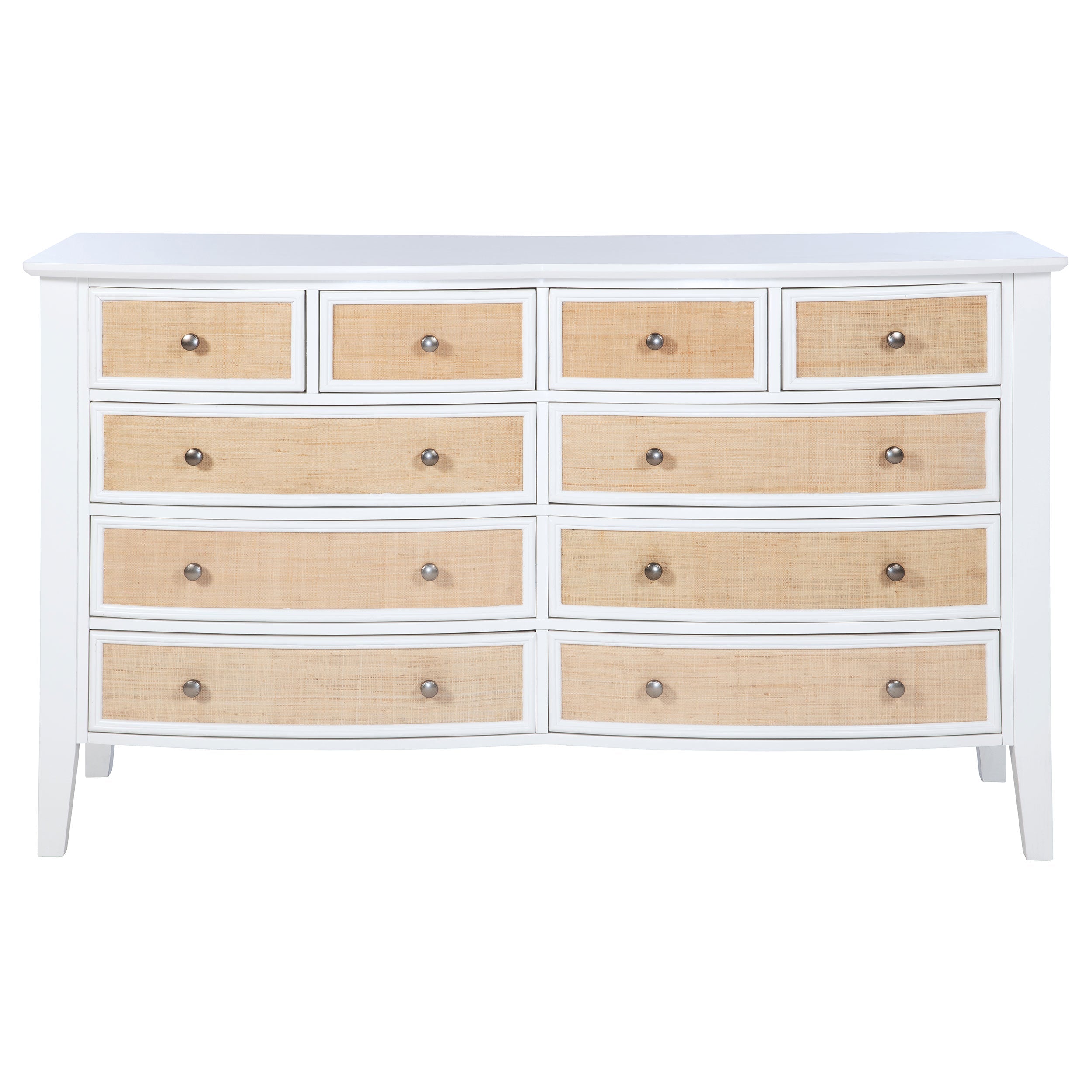 Bexhill 10-drawer Dresser and Mirror White