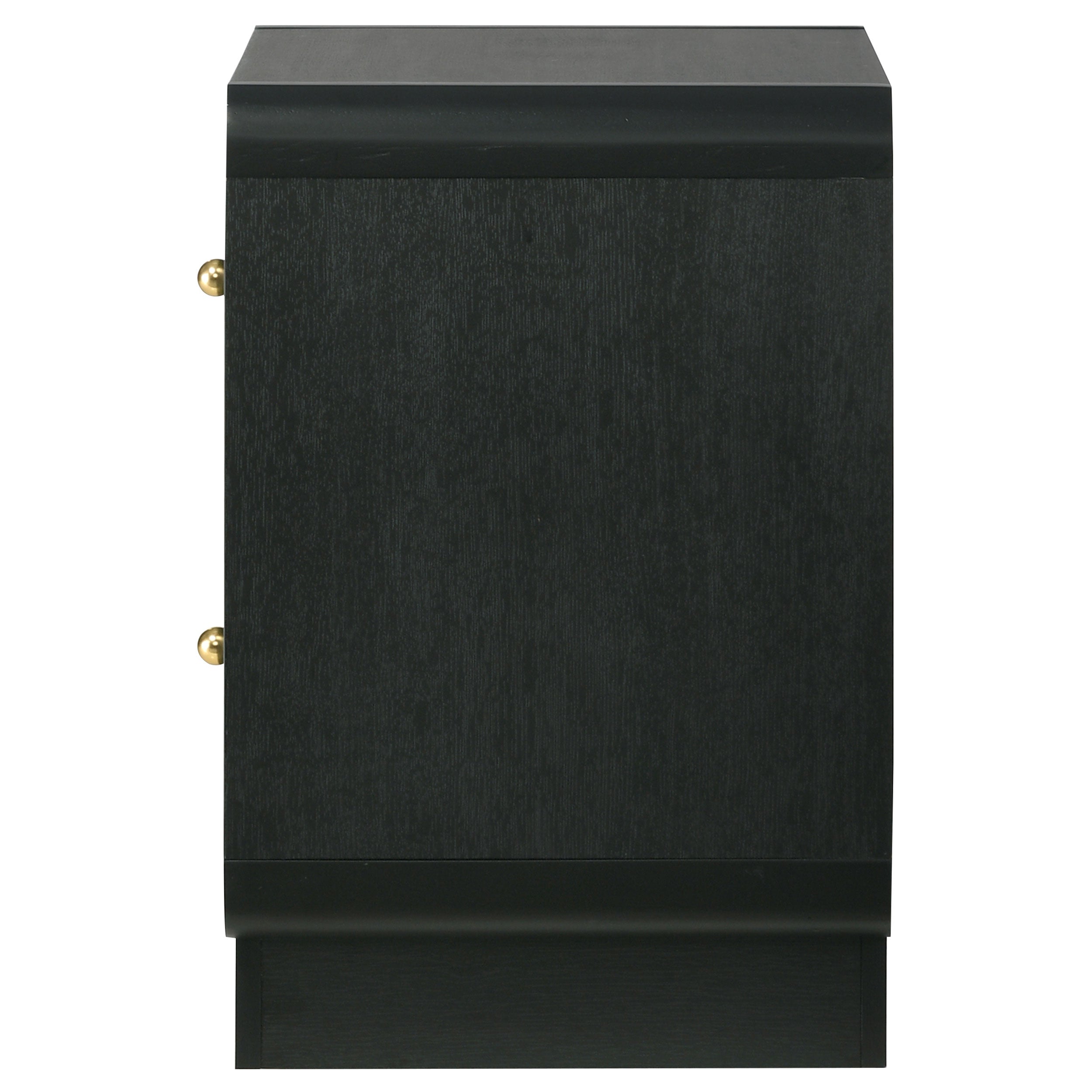 Cavelle 2-drawer Nightstand Bedside Table Black