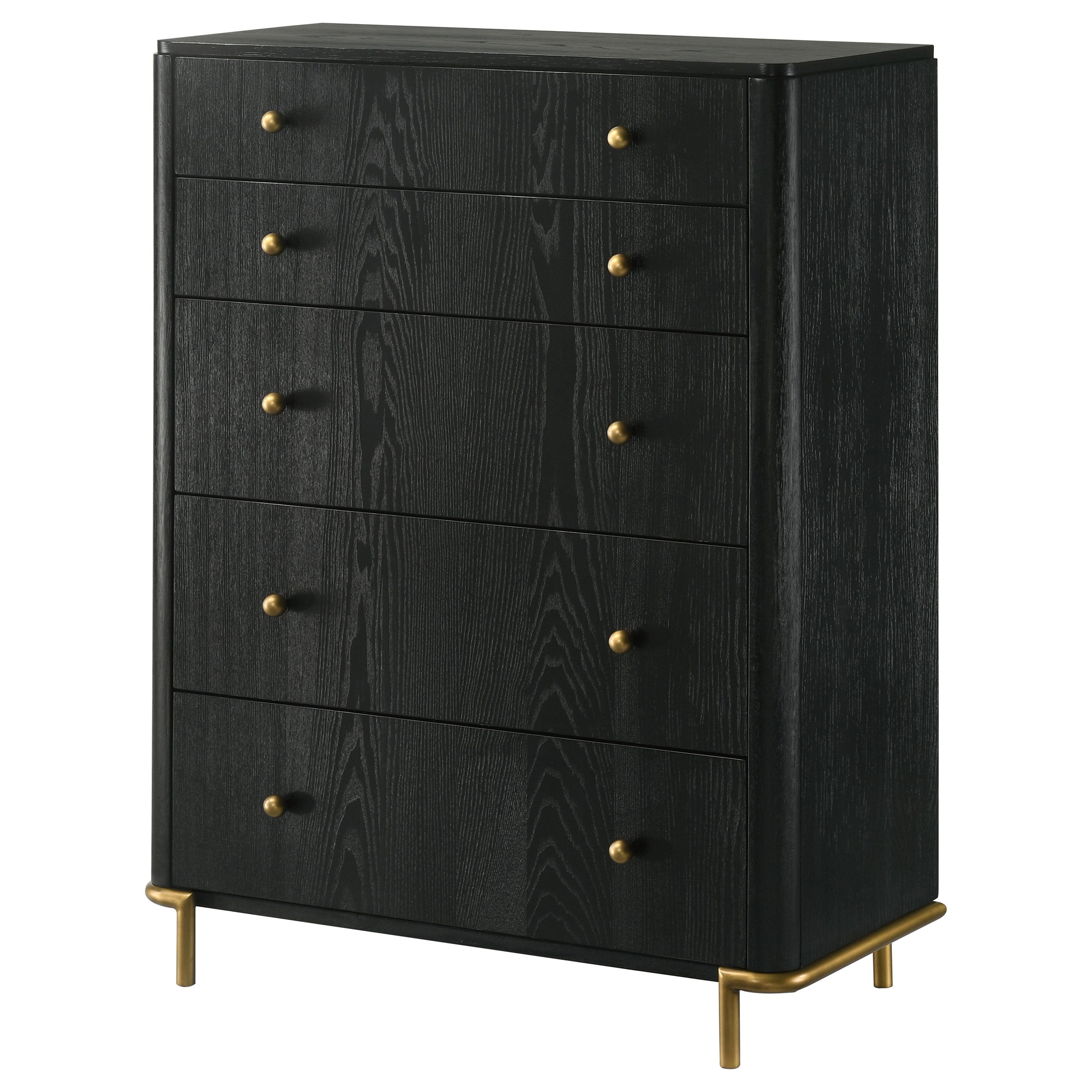 Arini 5-drawer Bedroom Chest Black