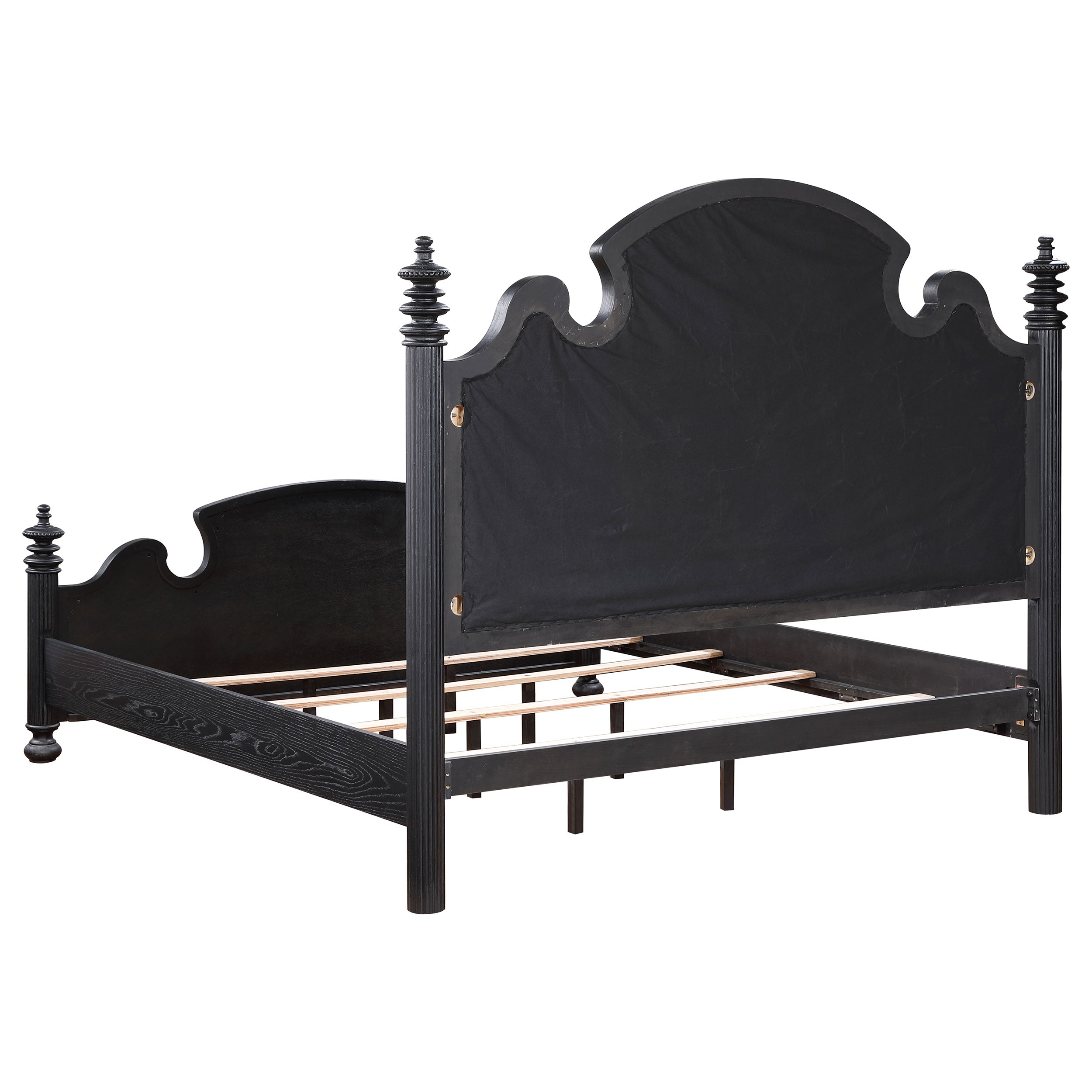 Celina   Bedroom Set with Upholstered Headboard Black and Beige