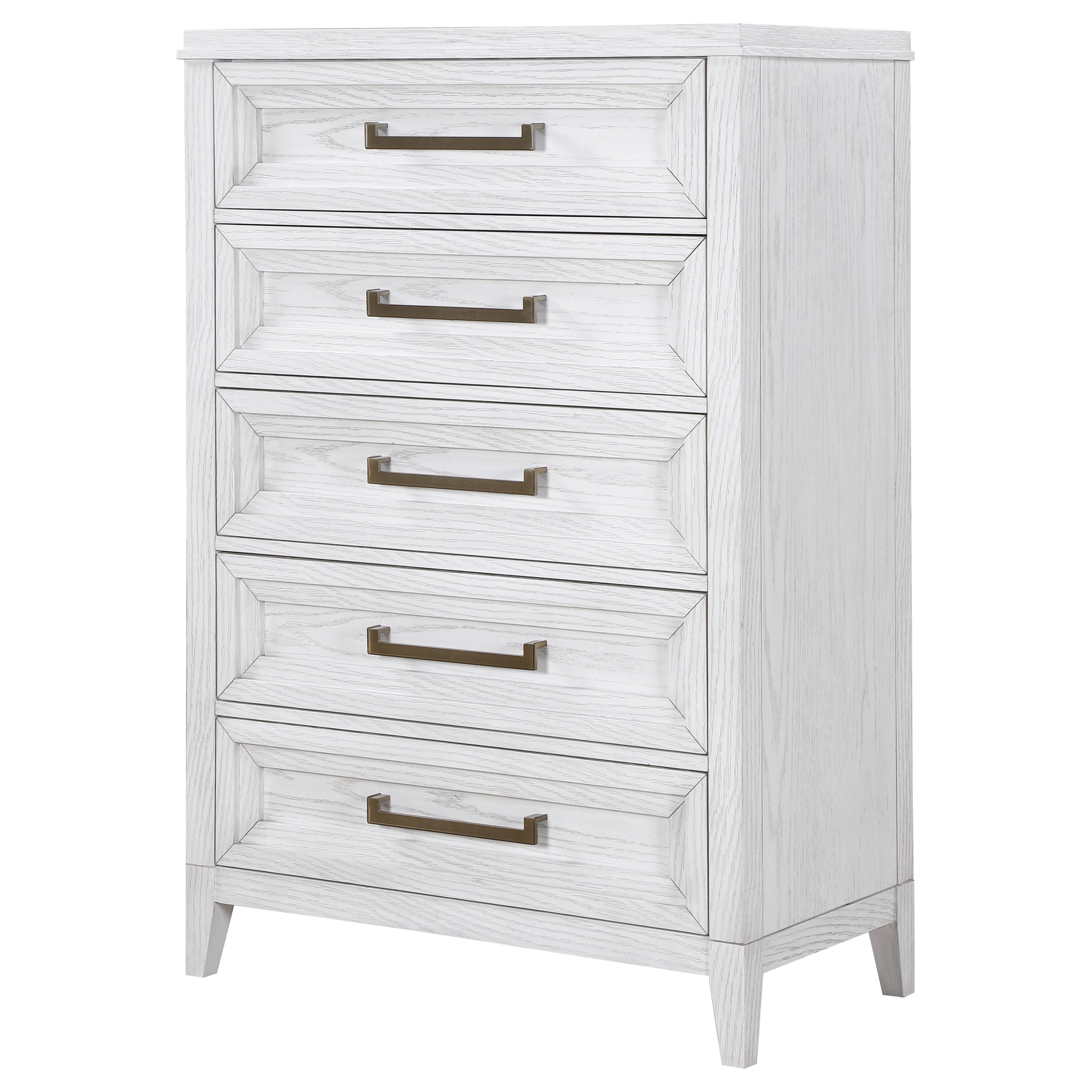 Marielle 5-drawer Bedroom Chest Distressed White