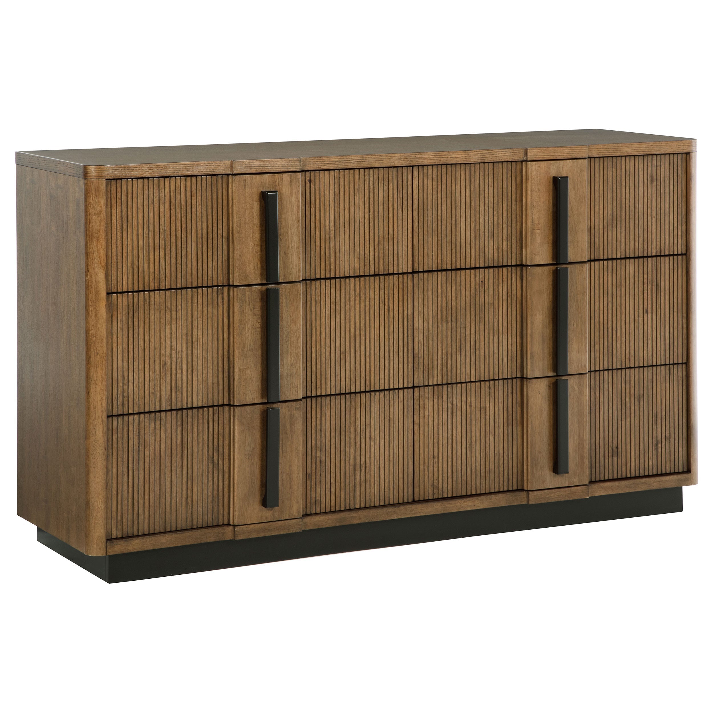 Terrace 6-drawer Dresser and Mirror Ash Brown