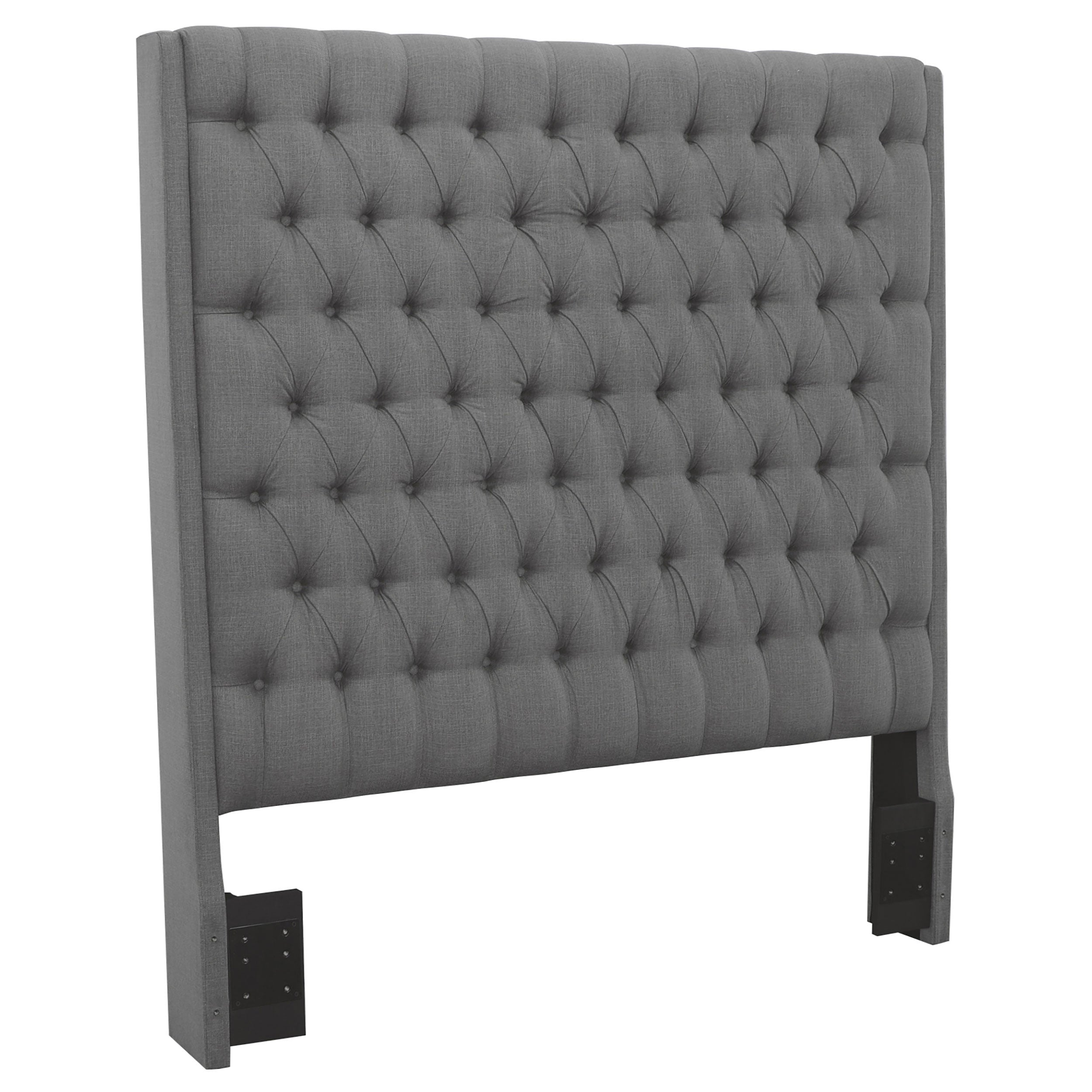 Camille Tall Tufted  Headboard Grey