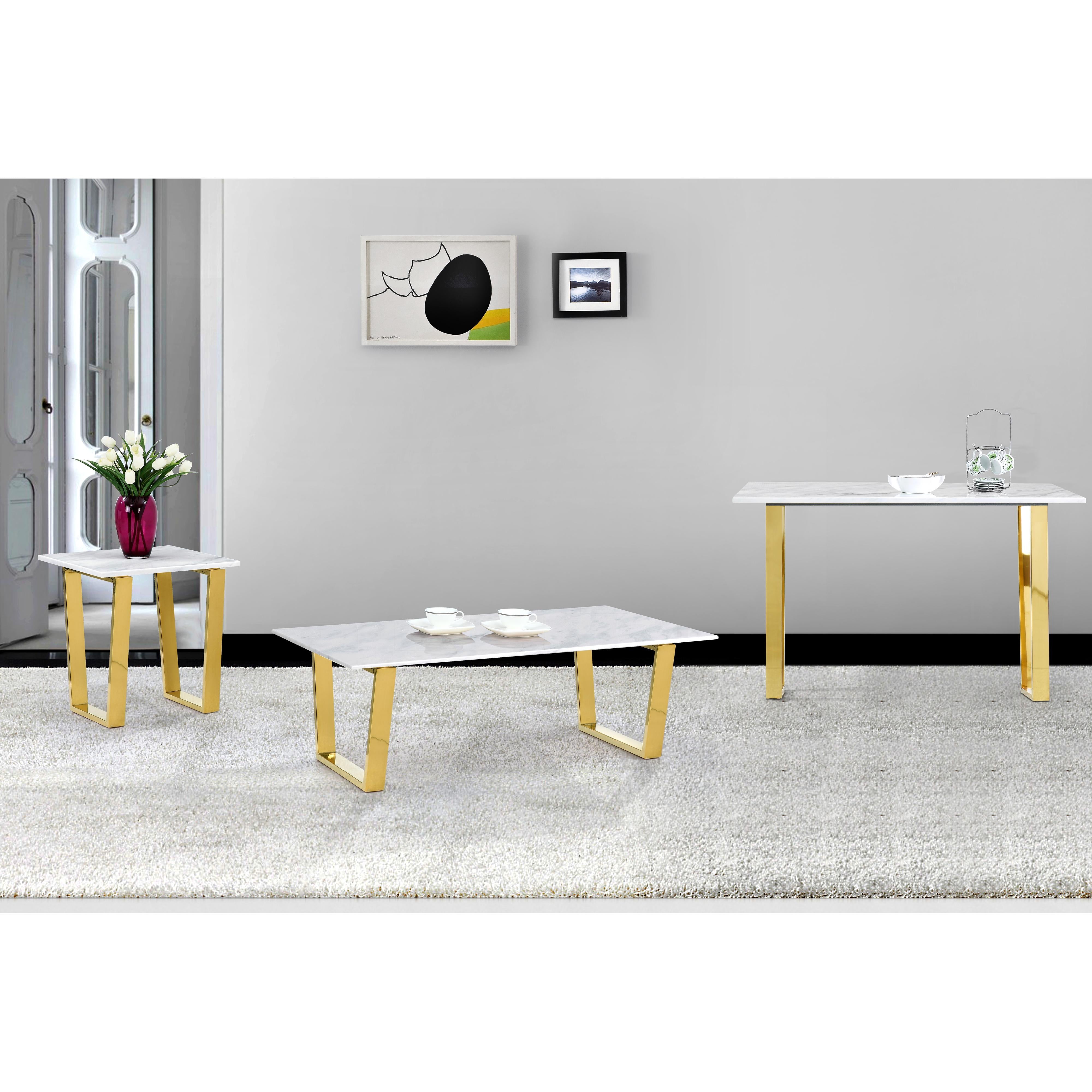 Meridian Cameron Gold Coffee Table