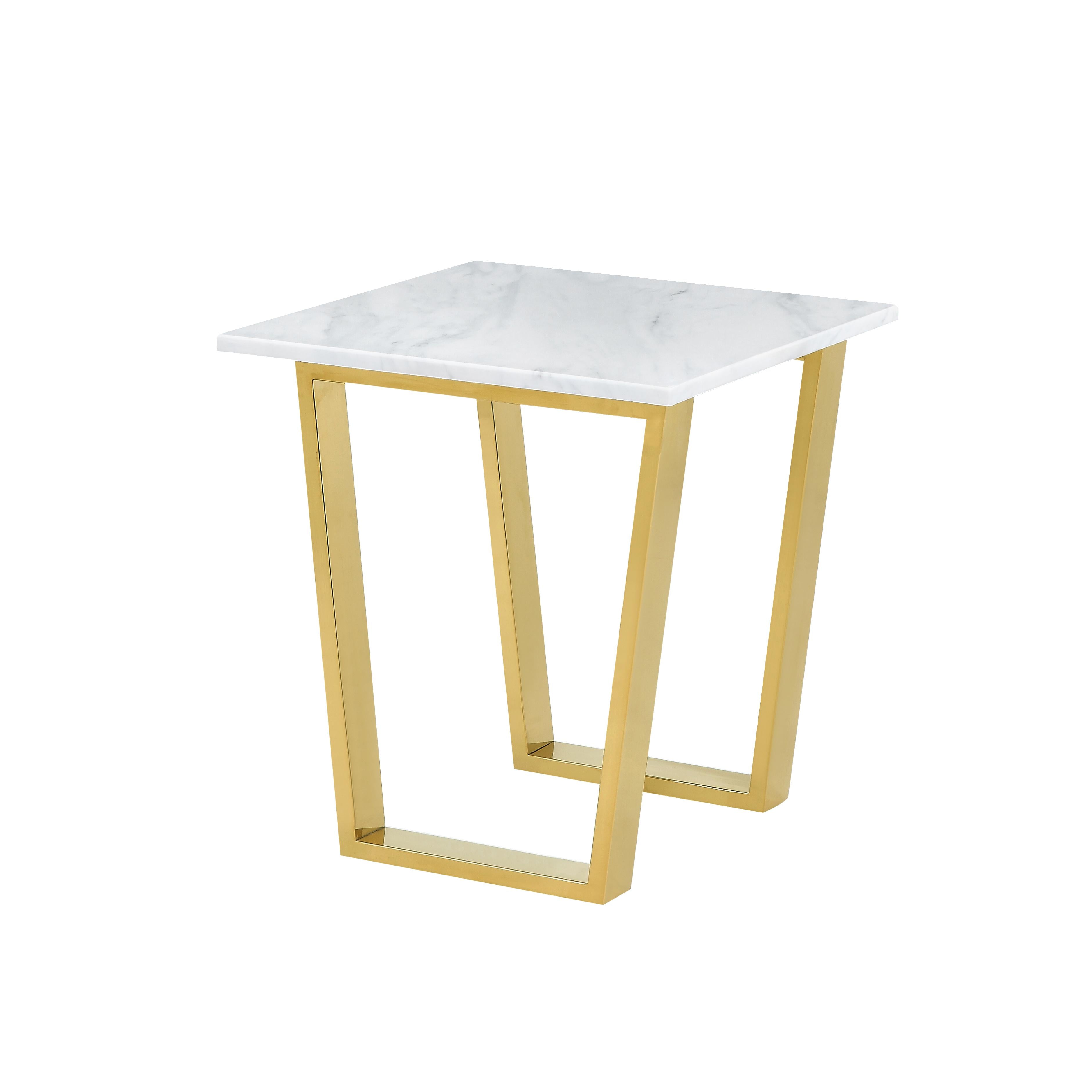 Meridian Cameron Gold End Table