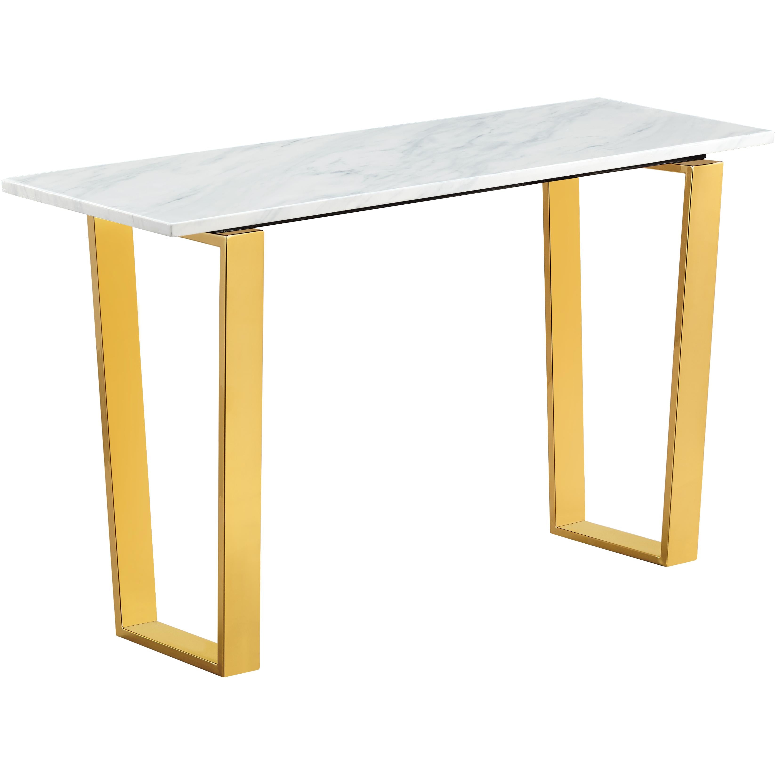 Meridian Cameron Gold Console Table