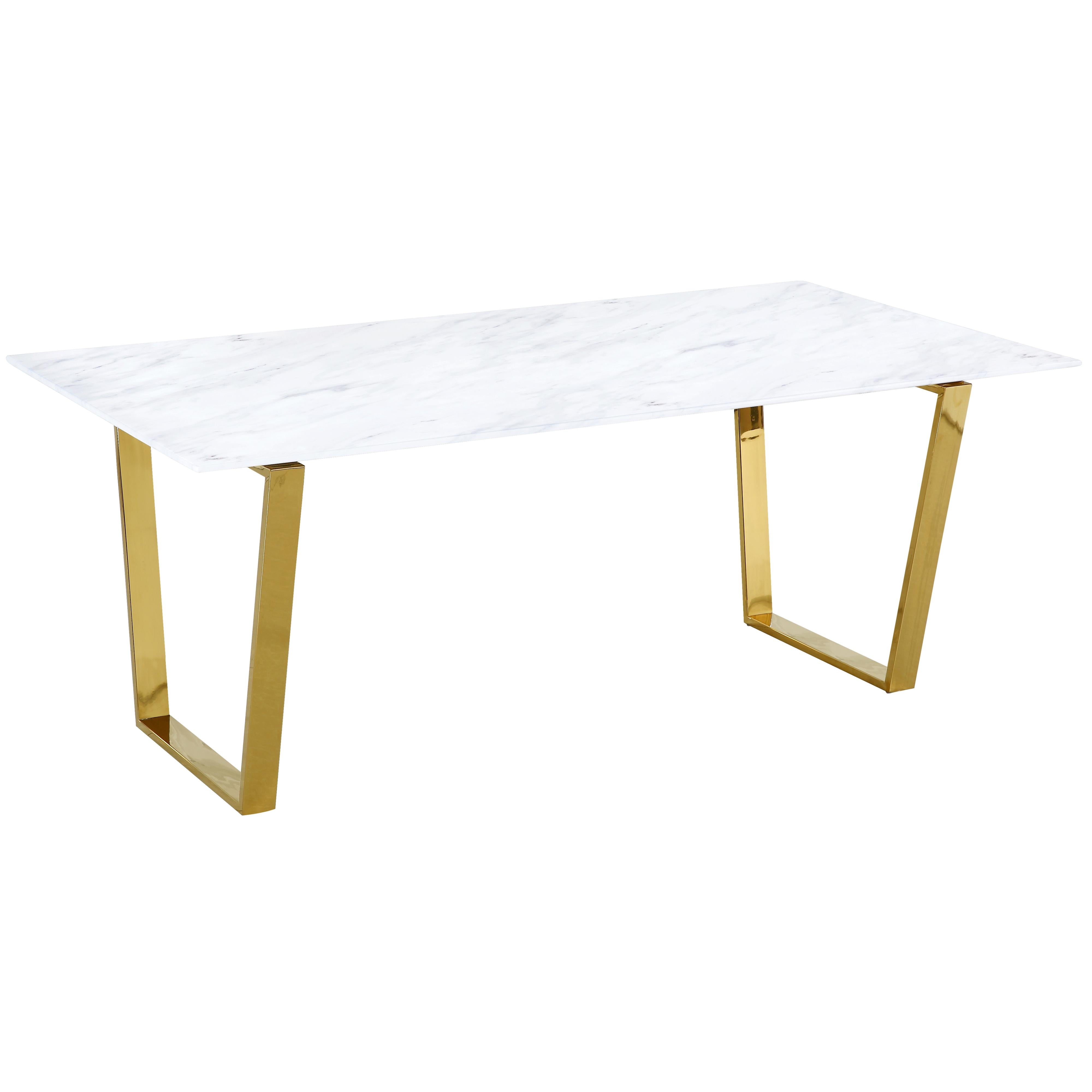 Meridian Cameron Gold Dining Table