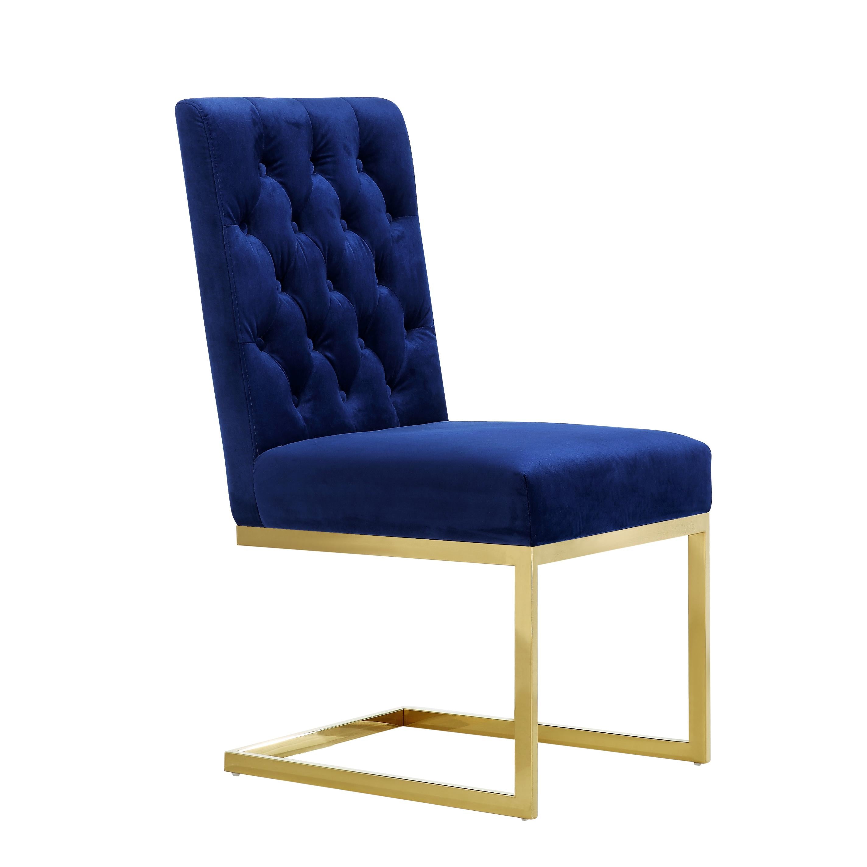 Meridian Cameron Navy Velvet Dining Chair