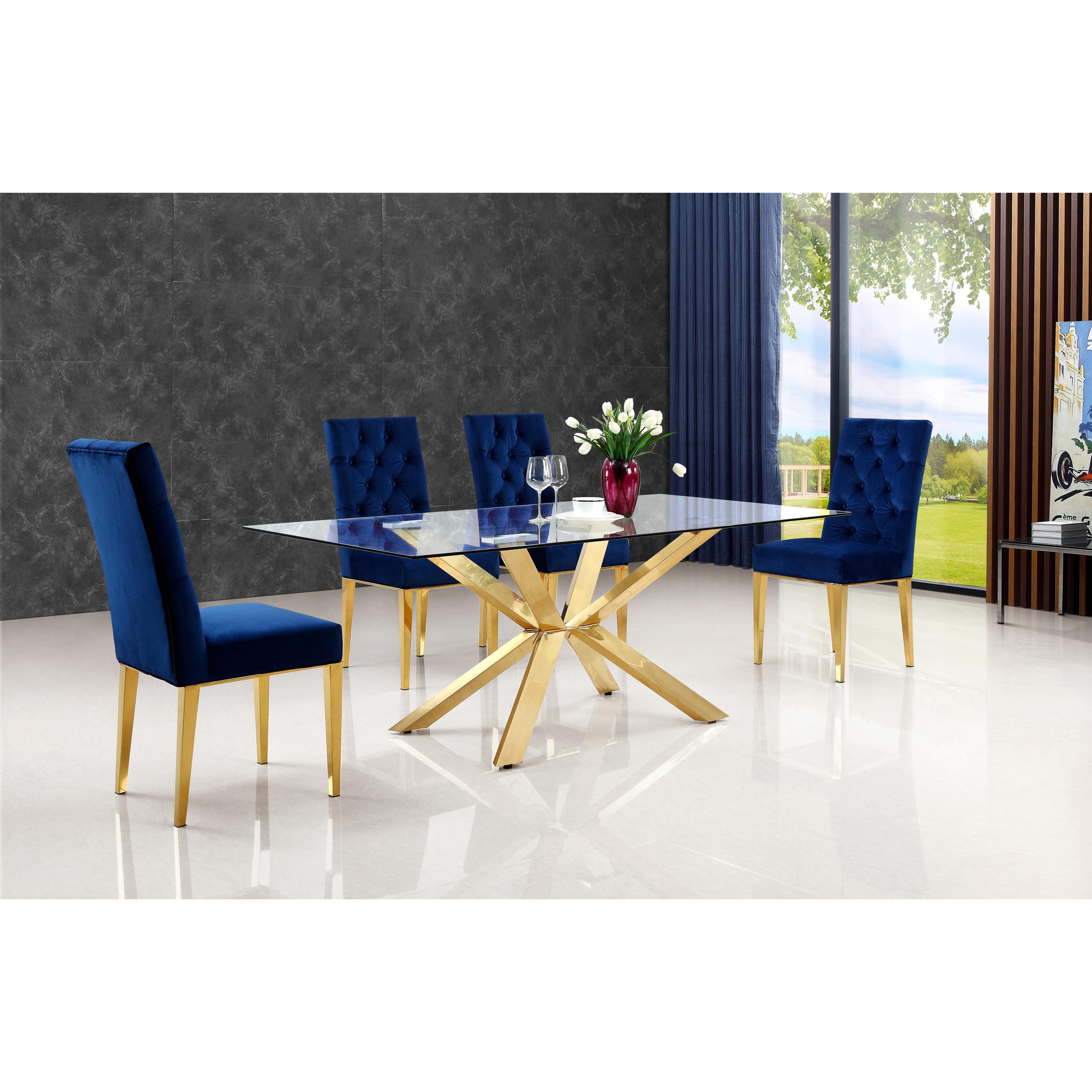 Meridian Capri Gold Dining Table