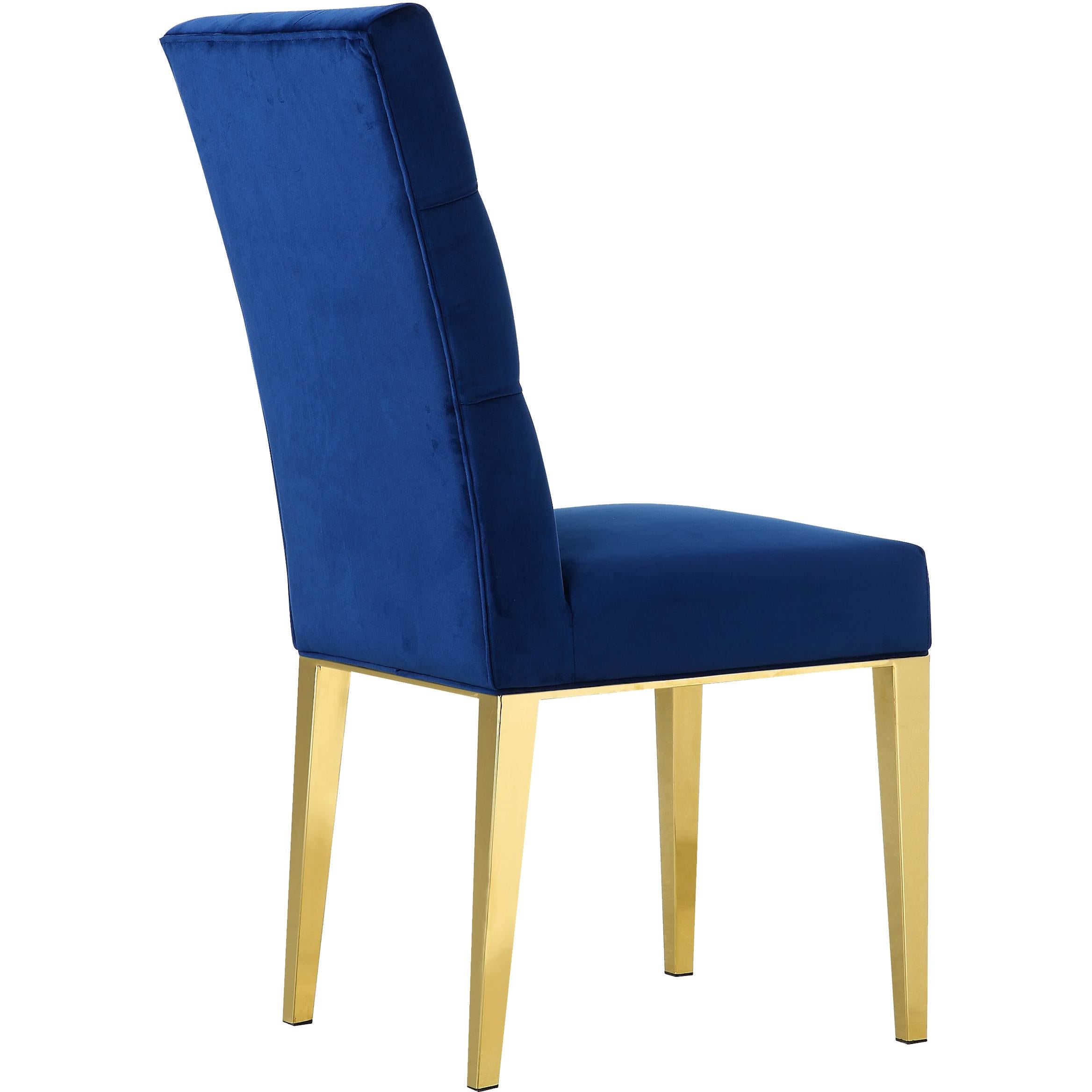 Meridian Capri Navy Velvet Dining Chair