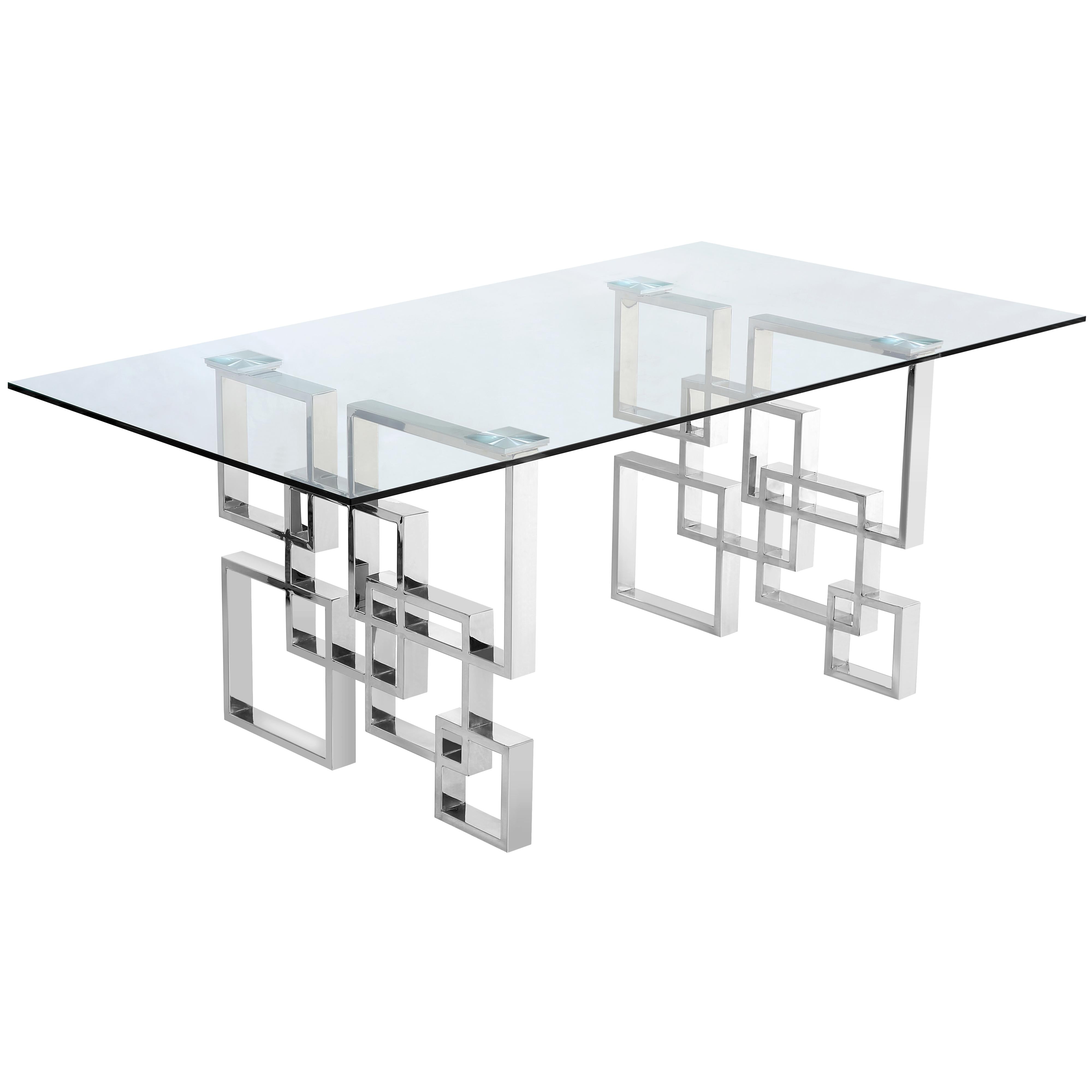 Meridian Alexis Chrome Dining Table