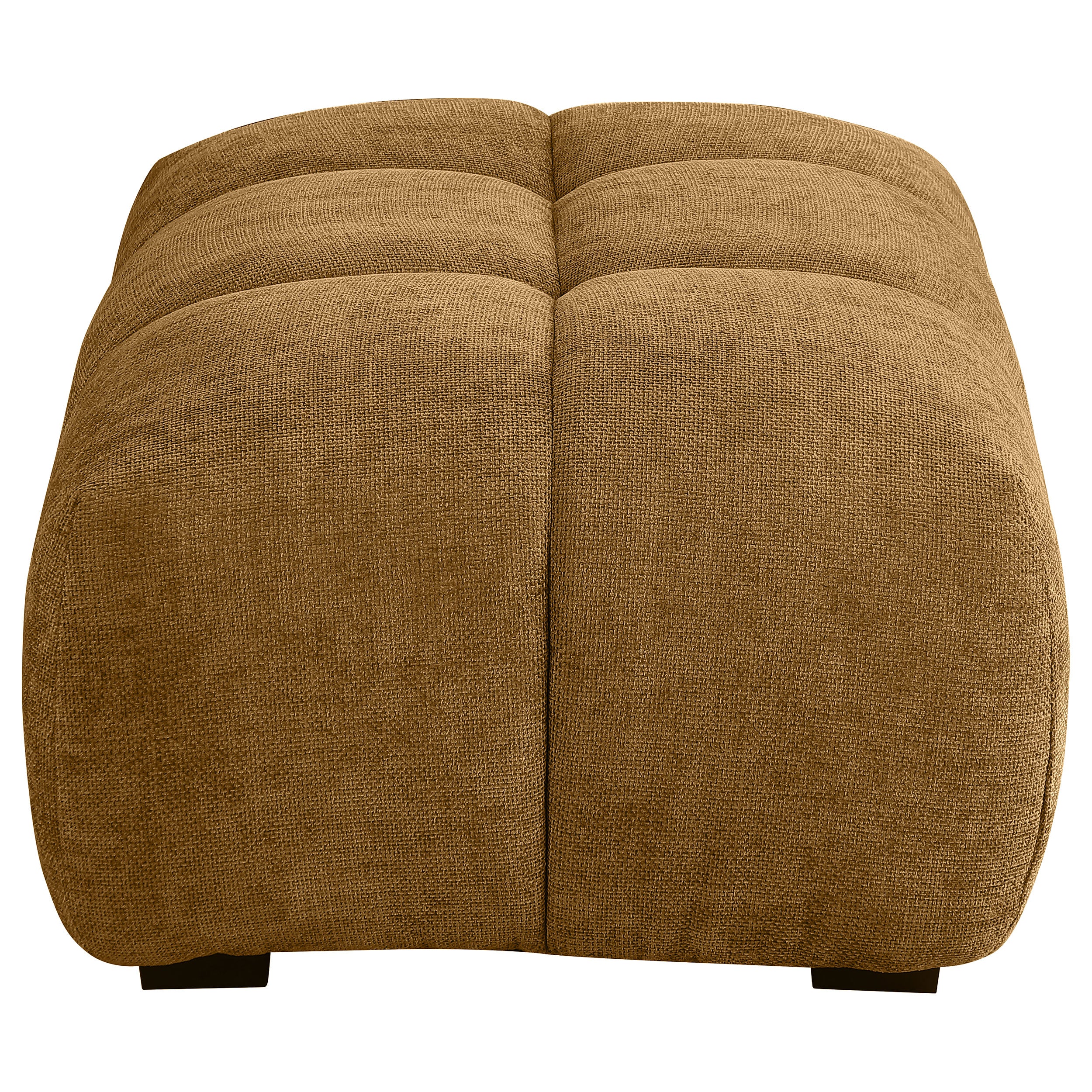 Camacho Rectangular Upholstered Tufted Ottoman Amber