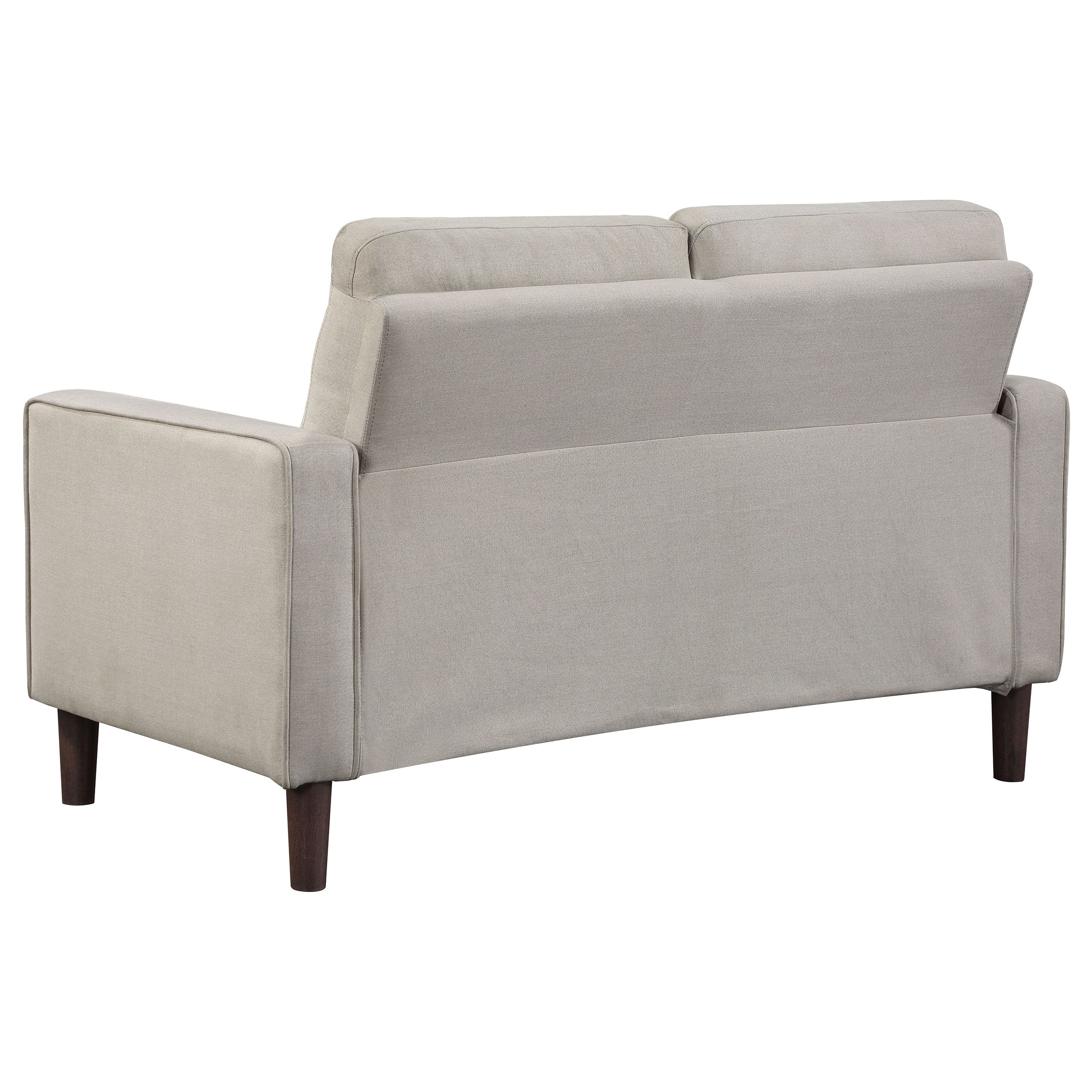 Bowen Upholstered Track Arms Tufted Loveseat Beige