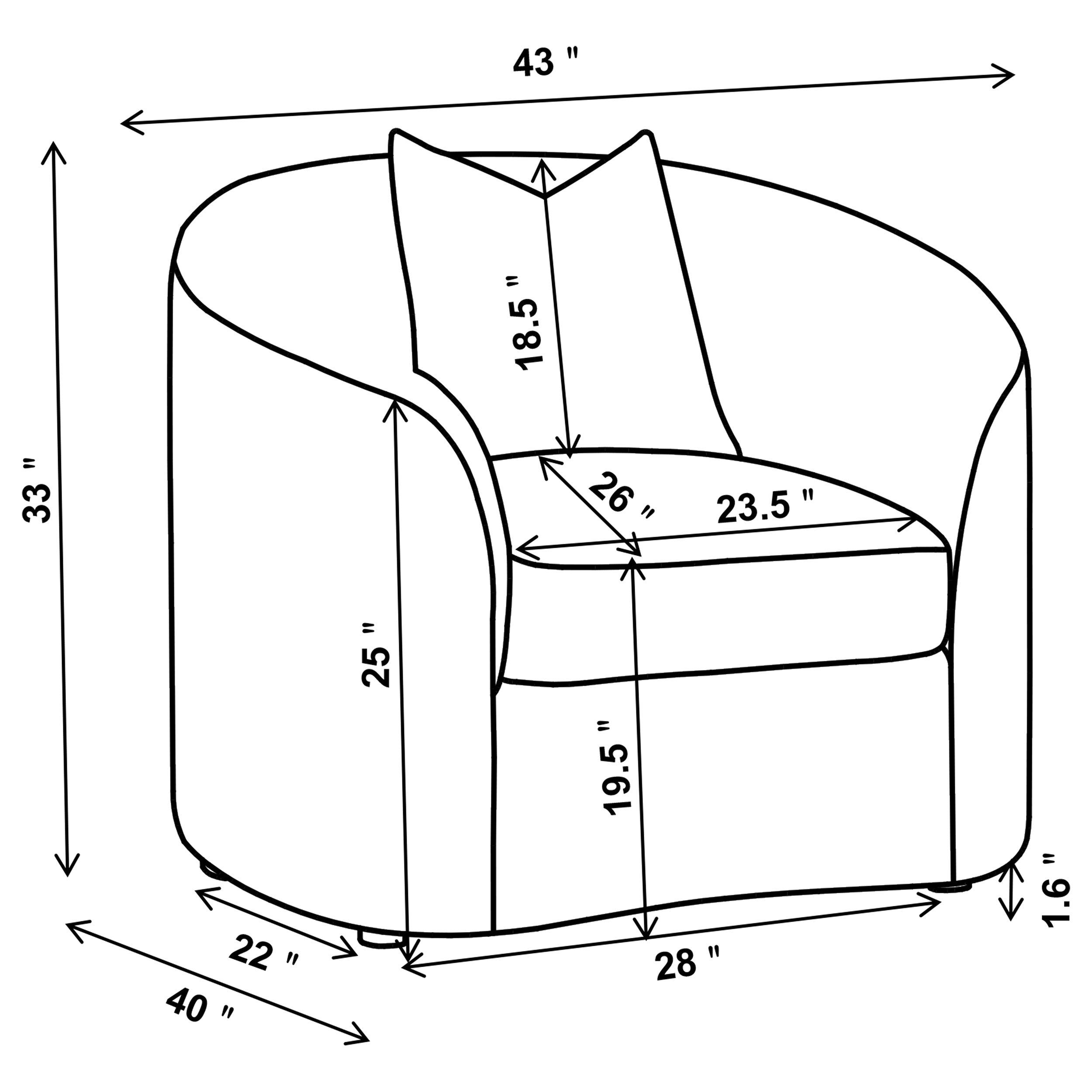 Rainn Upholstered Tight Back Chair Latte