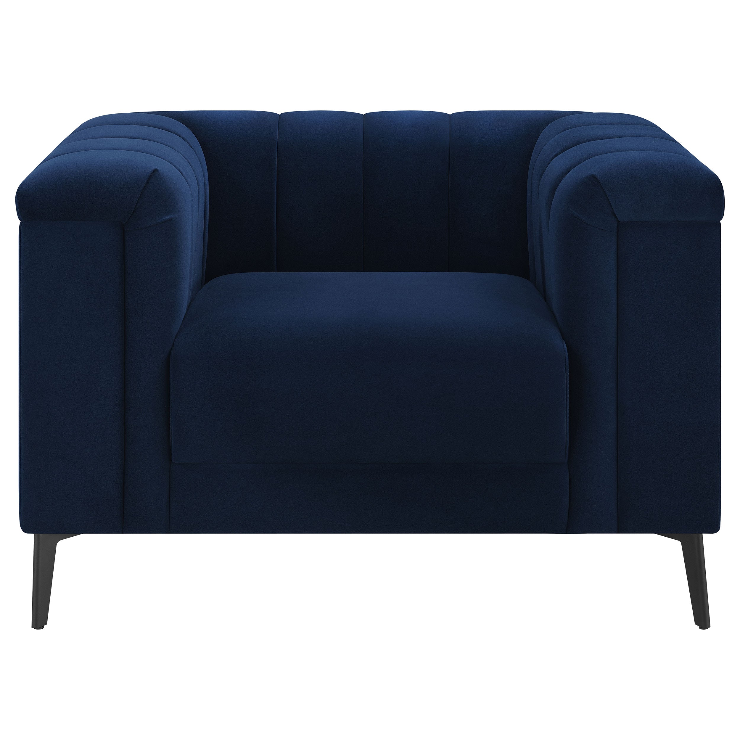 Chalet Tuxedo Arm Chair Blue