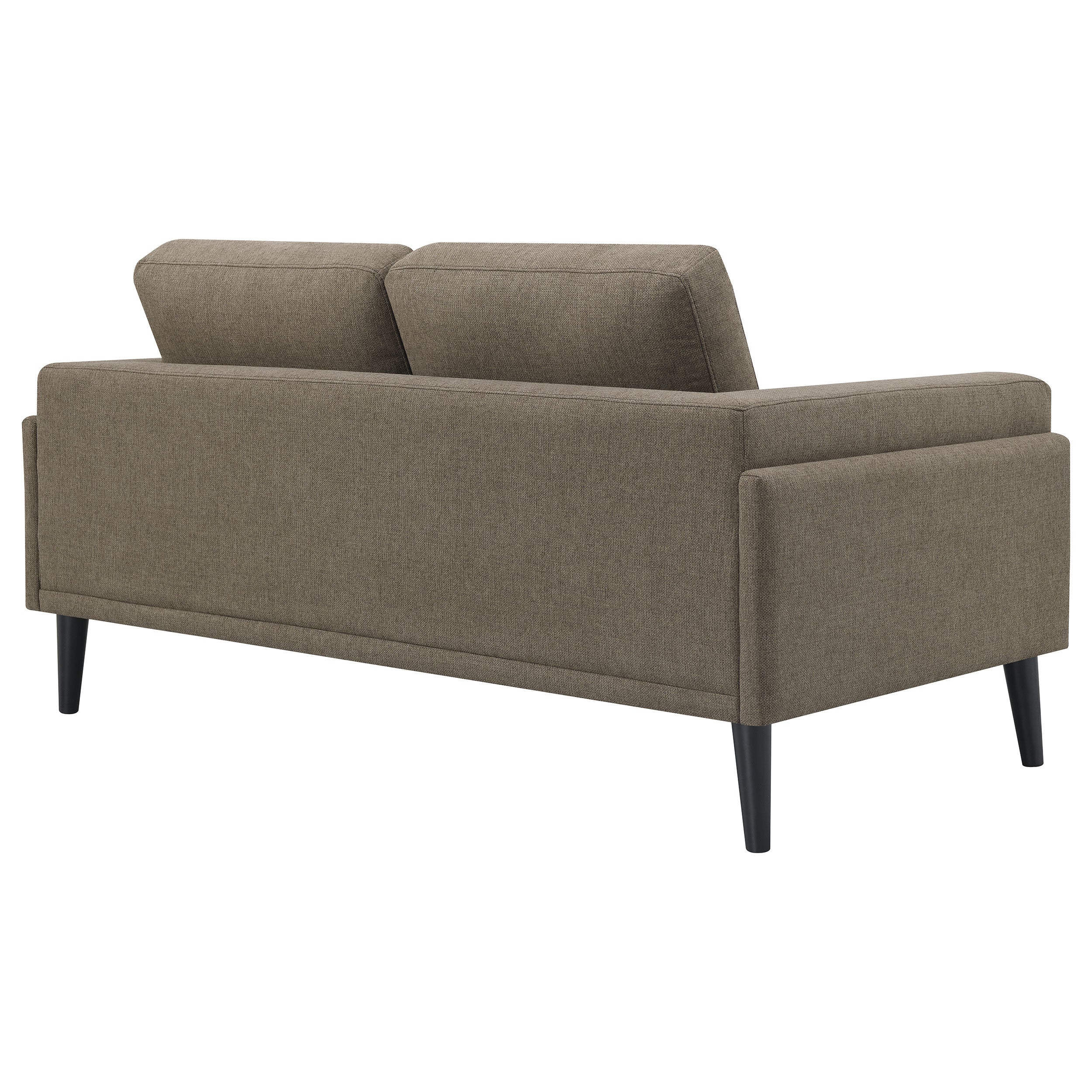 Rilynn Upholstered Track Arms Loveseat Brown