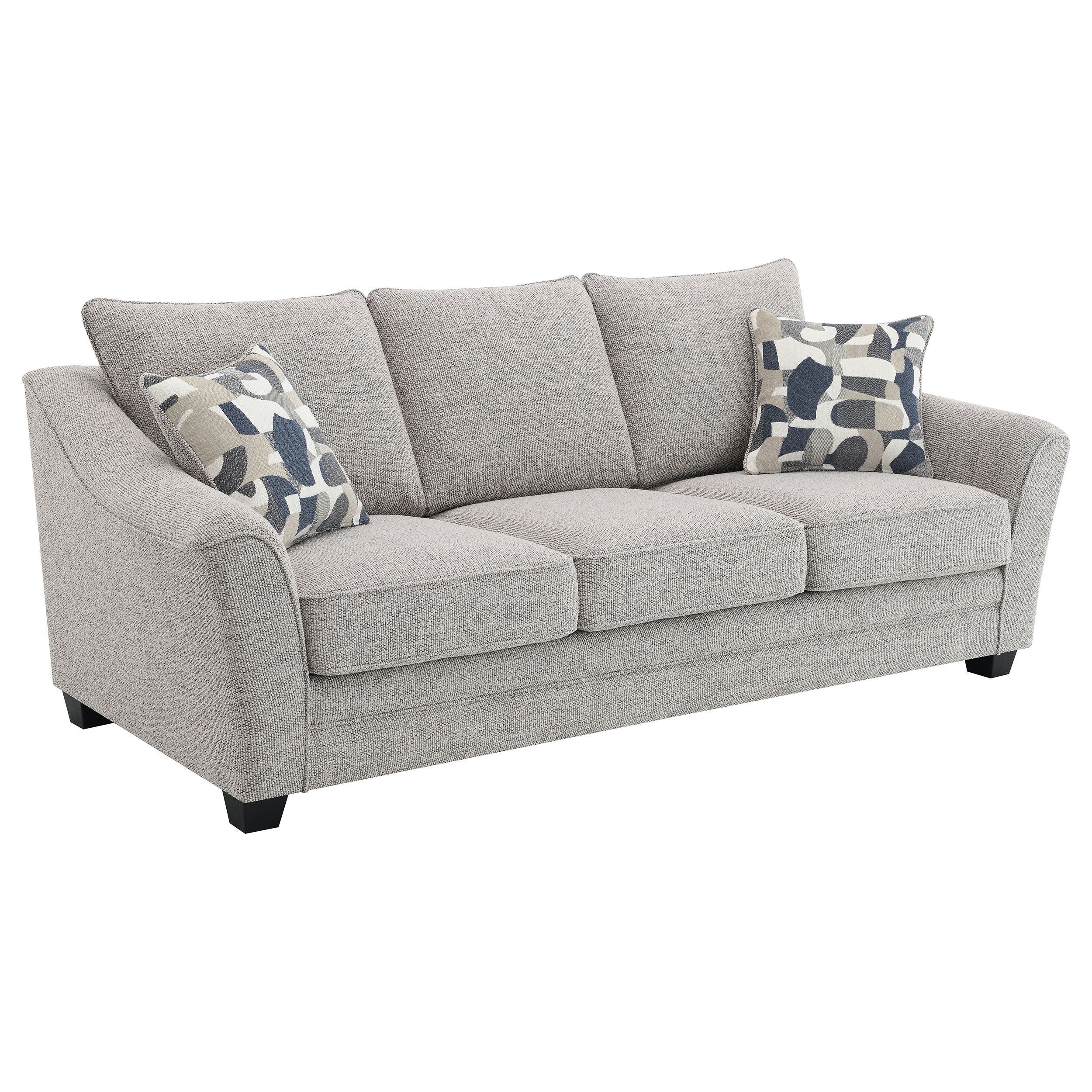 Tomkins  Boucle Upholstered Sofa Set Light Grey