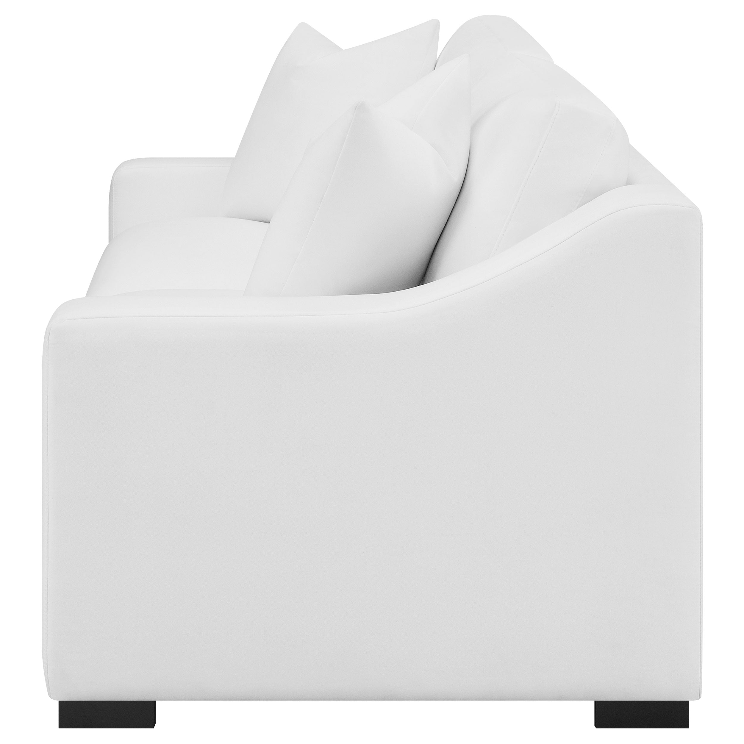 Ashlyn Upholstered Sloped Arms Sofa White