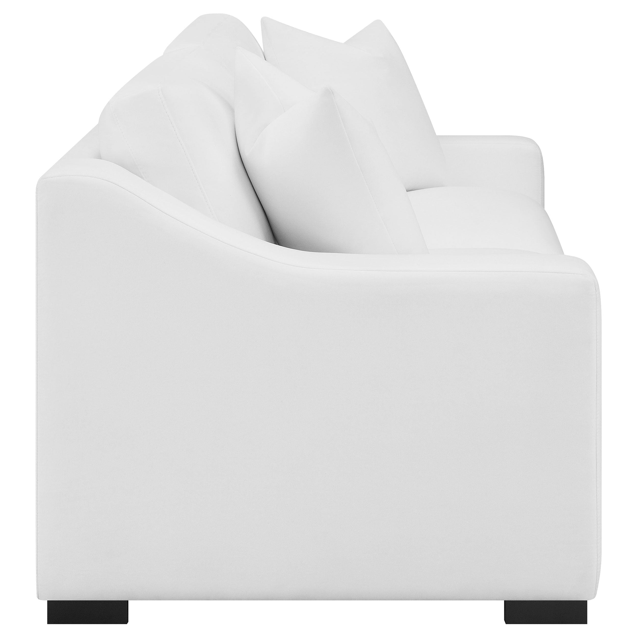 Ashlyn Upholstered Sloped Arms Sofa White