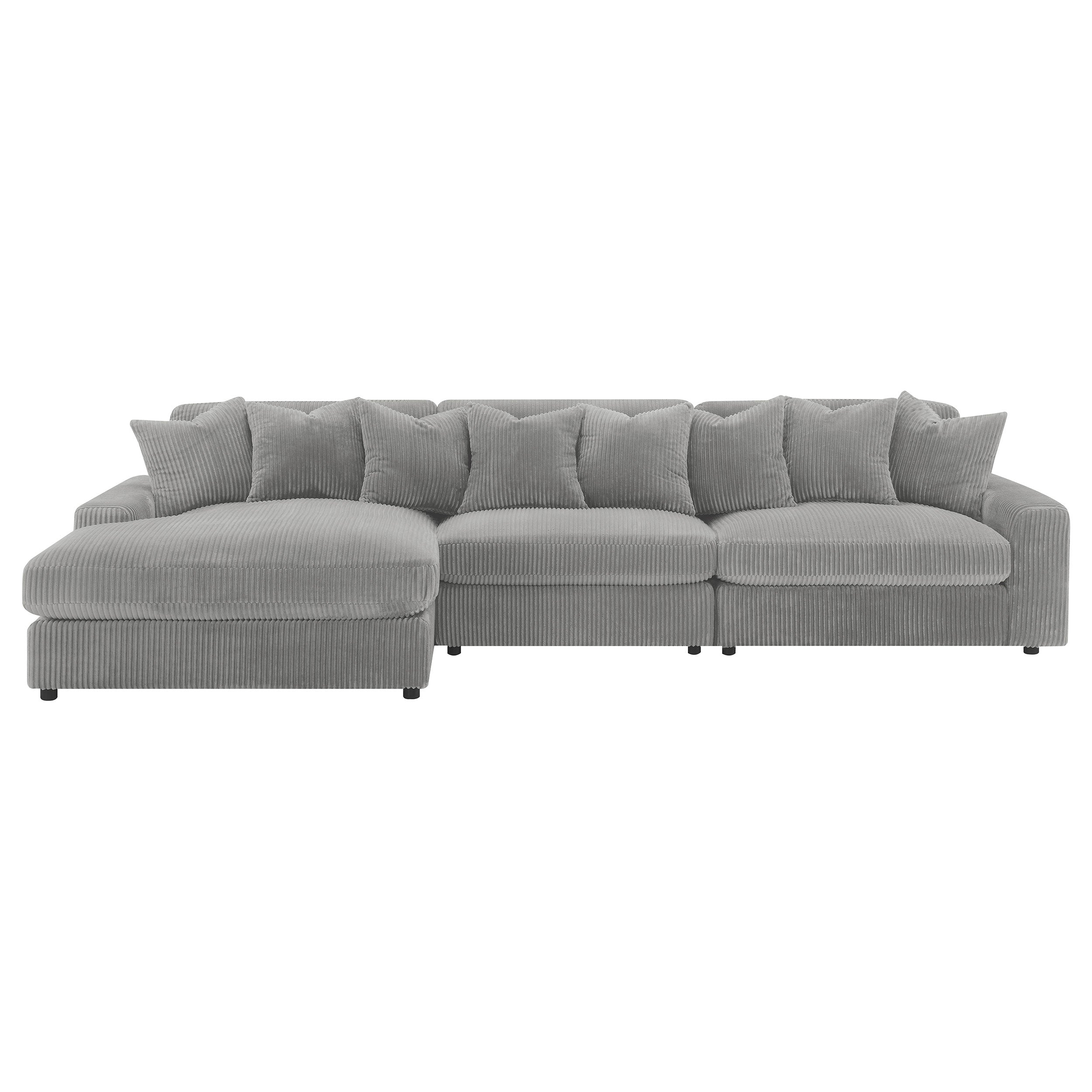 Blaine Upholstered Reversible Sectional Sofa Sand