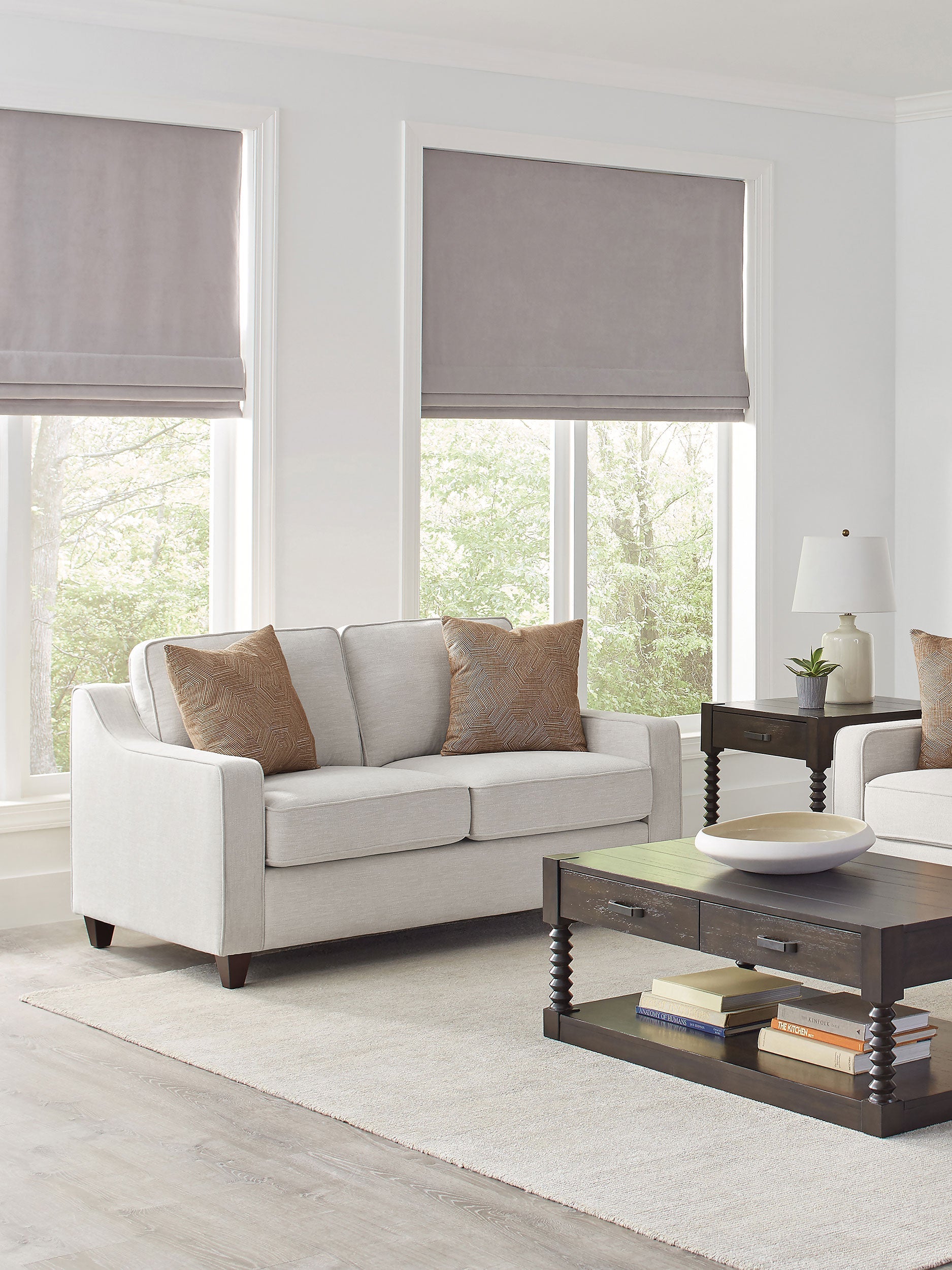 Christine Upholstered Sloped Arm Loveseat Beige