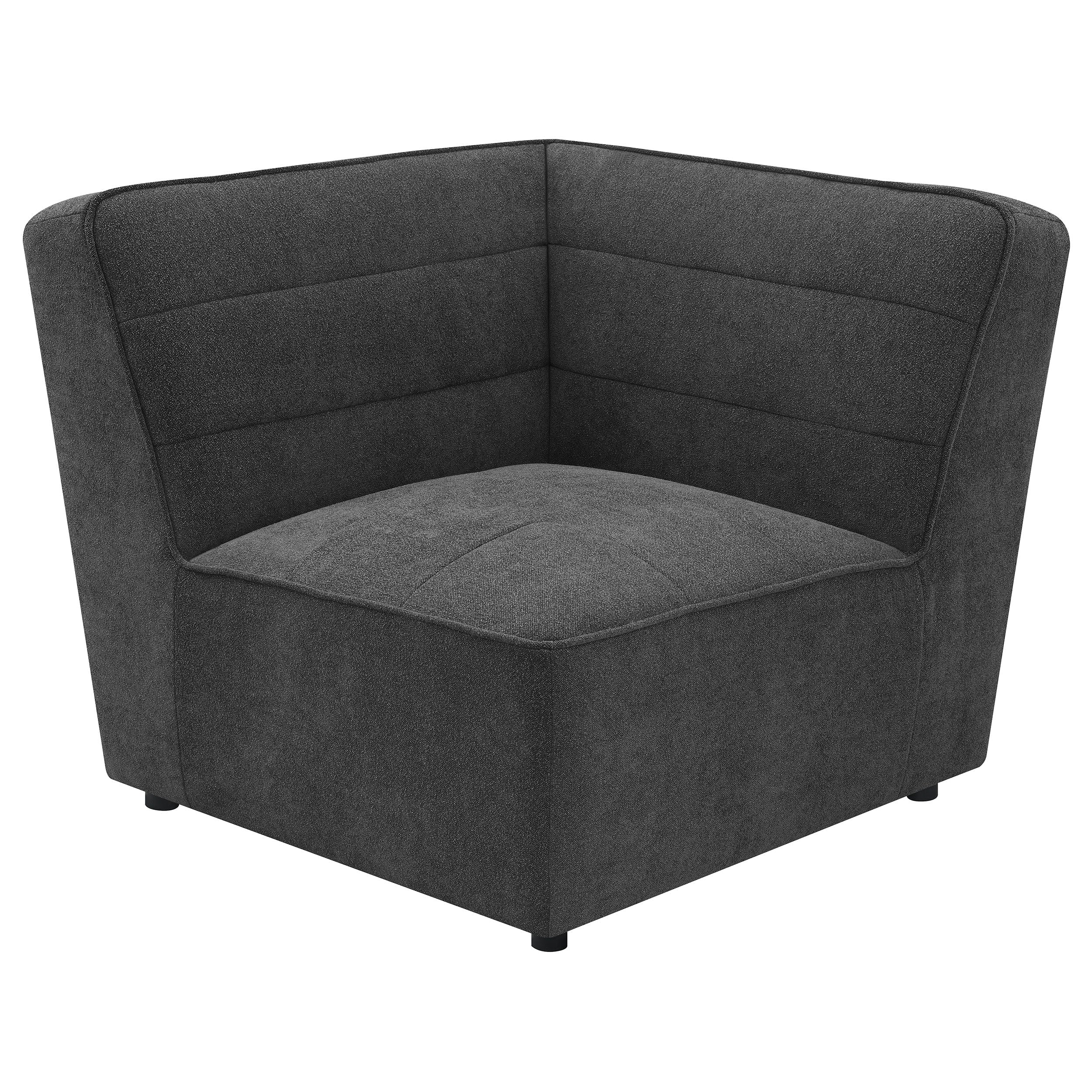 Sunny Upholstered 6-piece Modular Sectional Dark Charcoal