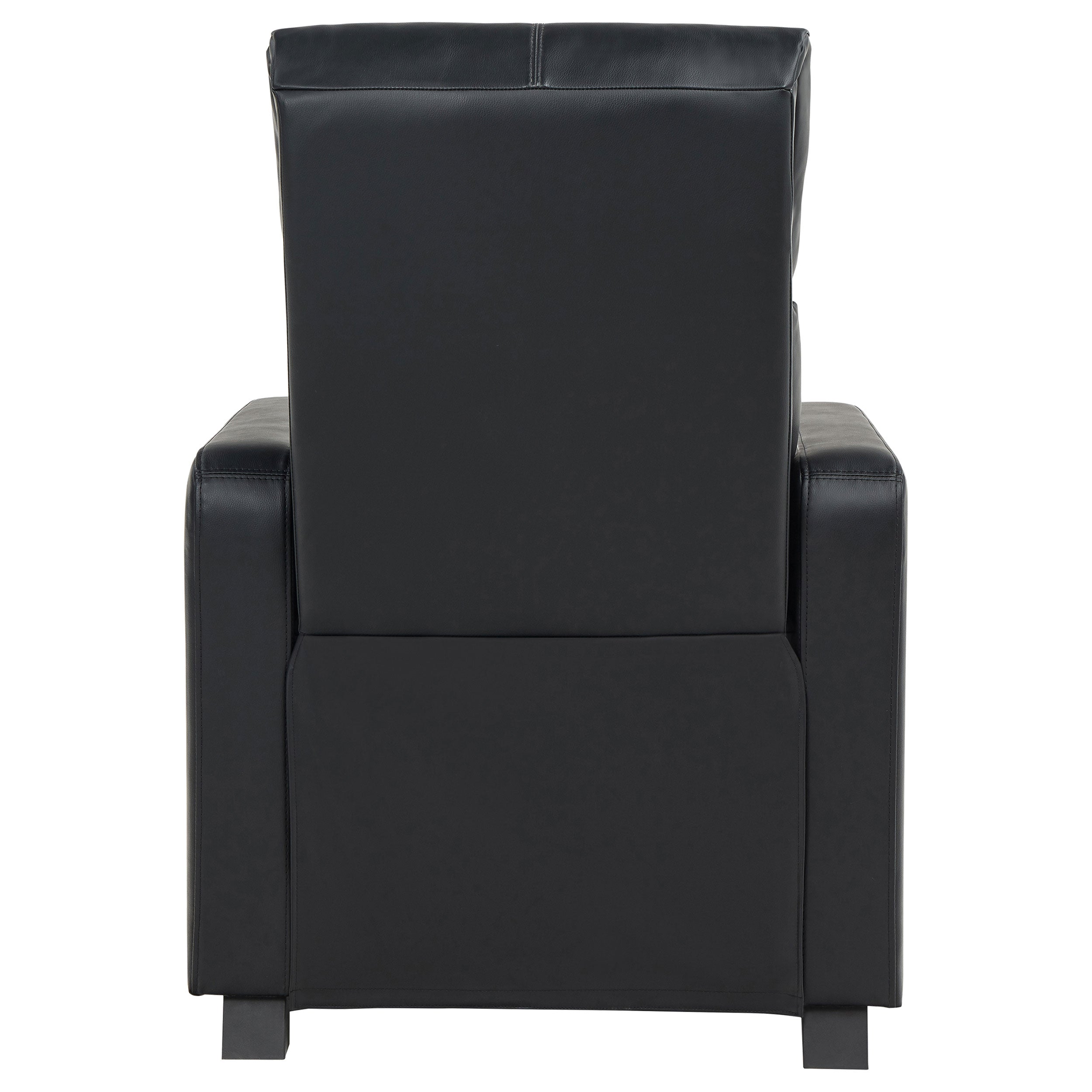 Toohey Home Theater Push Back Recliner Black