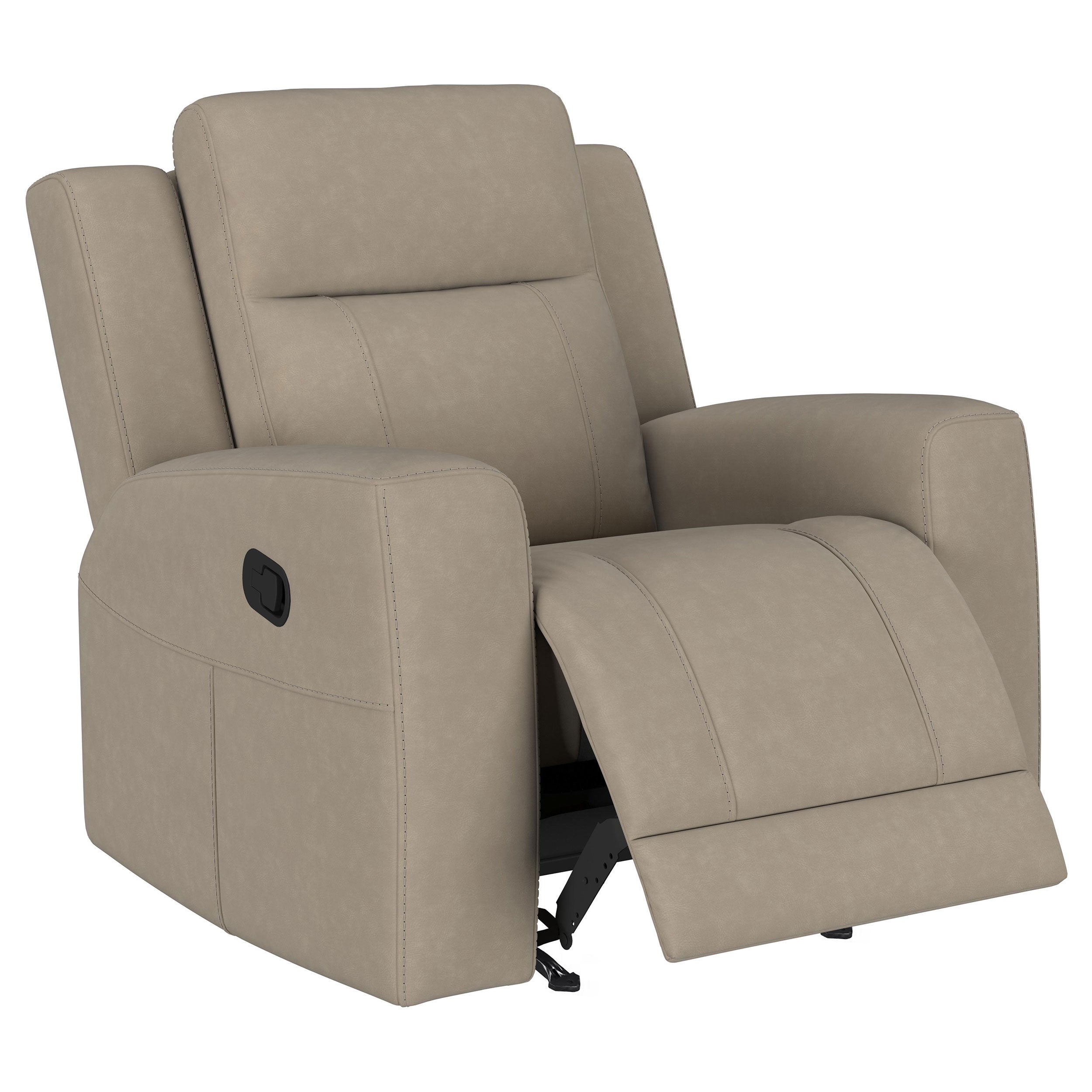 Brentwood  Upholstered Reclining Sofa Set Taupe