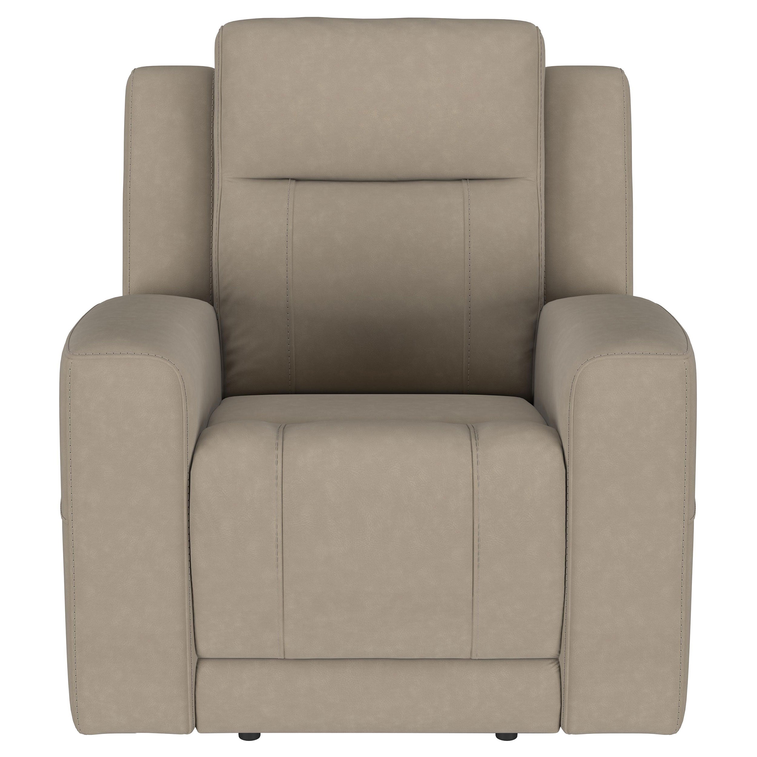 Brentwood  Upholstered Reclining Sofa Set Taupe